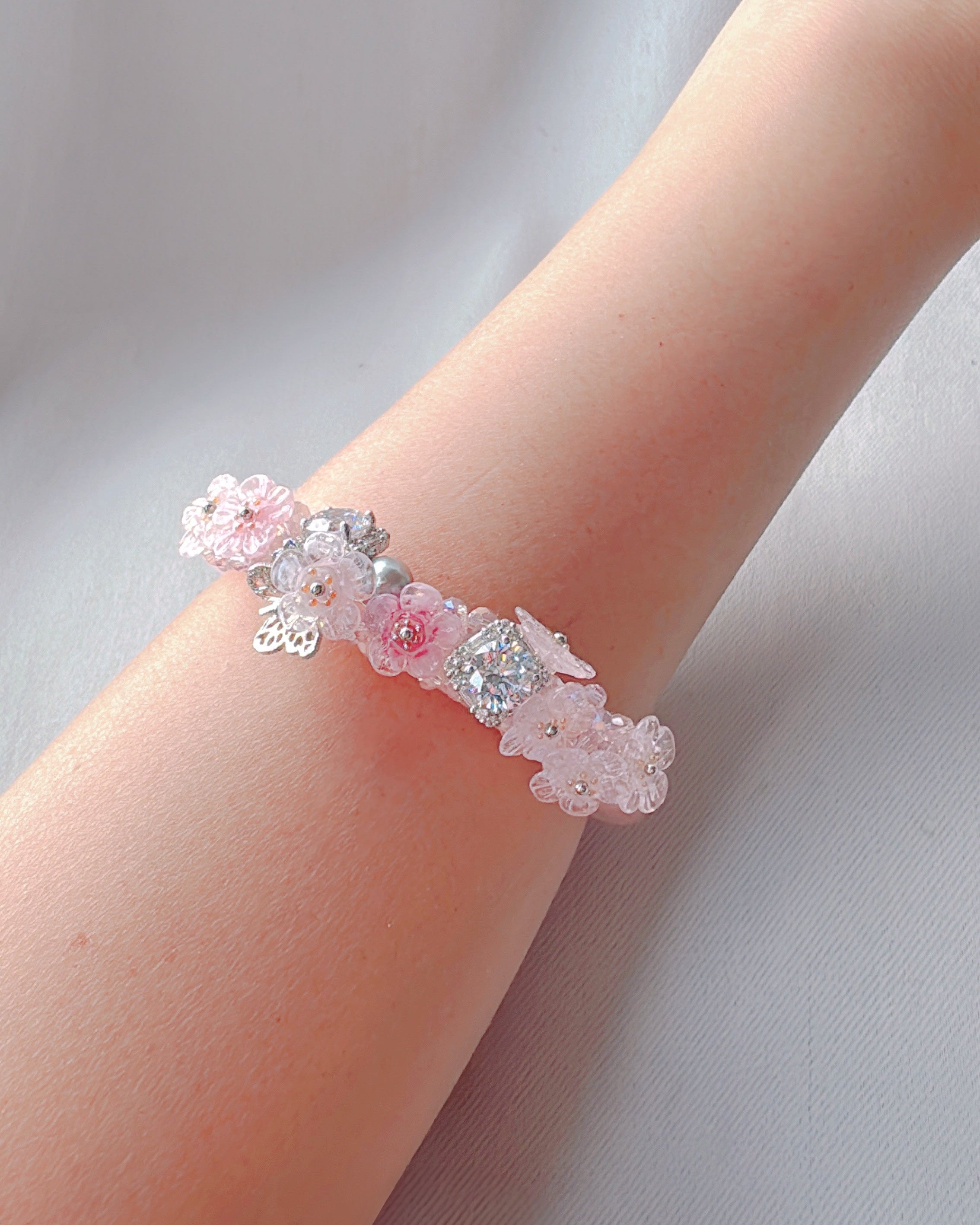 3. ローズクォーツバングル(直径19.7cm)一点物