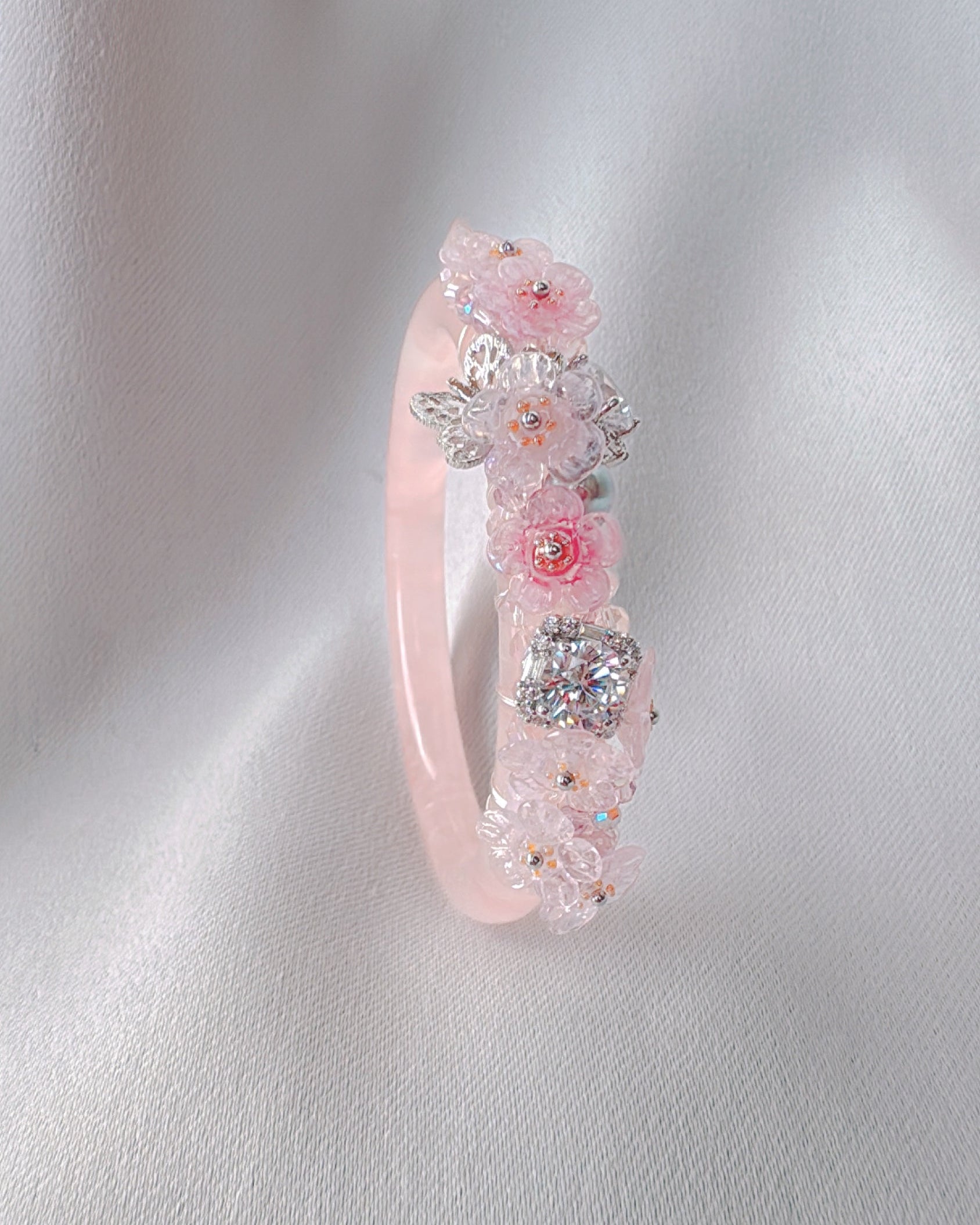 3. ローズクォーツバングル(直径19.7cm)一点物