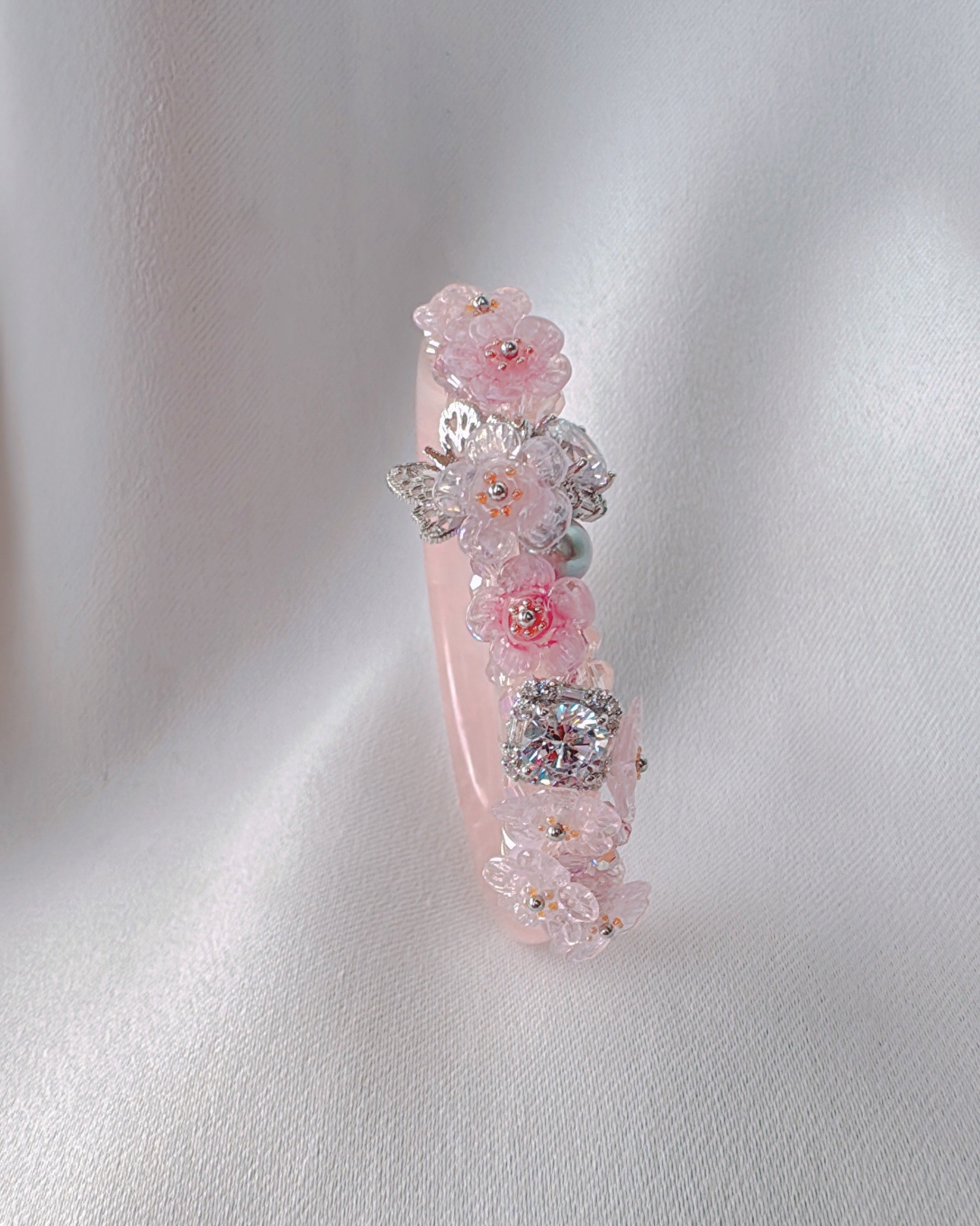 3. ローズクォーツバングル(直径19.7cm)一点物