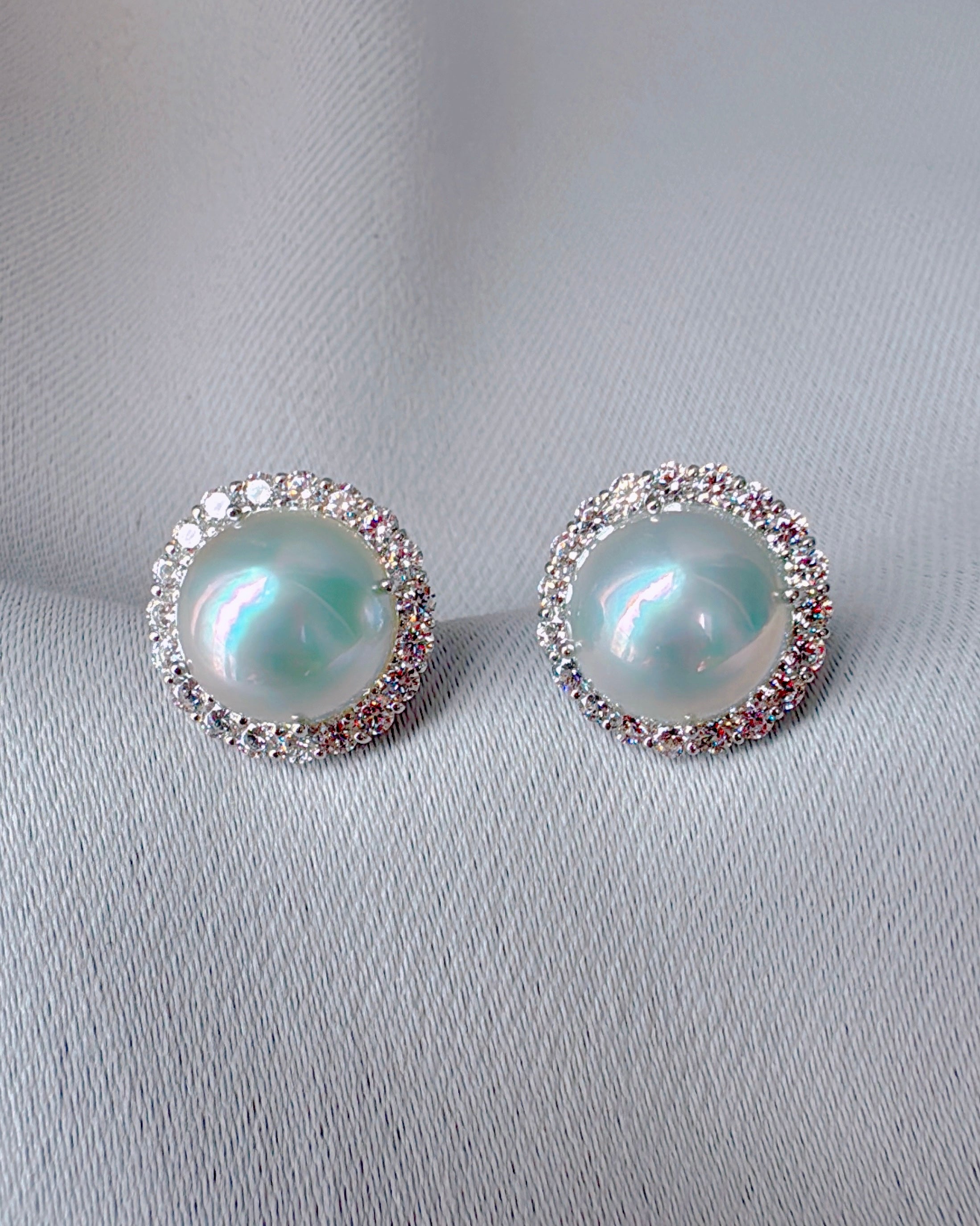 Light of the Glacier (Mabe Pearls): Made-to-order: 4-5 weeks