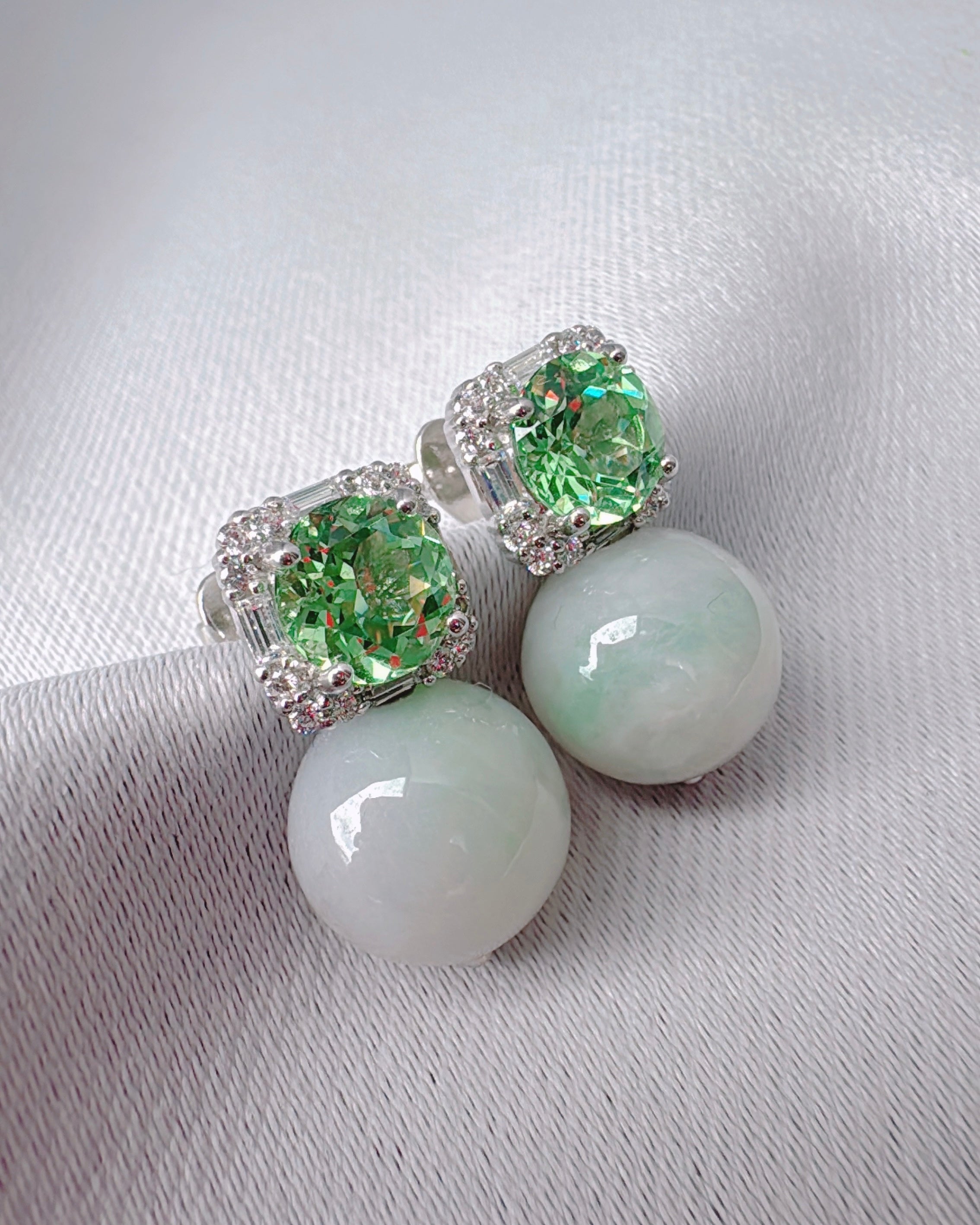 Poised Elegance in ICY Jadeite (NEW COLOUR, Size Petite M), one-of-a-kind