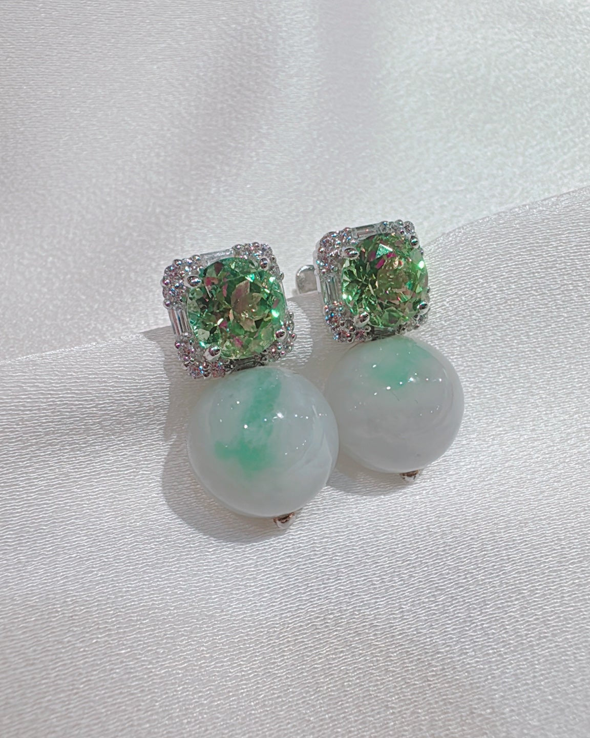 Poised Elegance in ICY Jadeite (NEW COLOUR, Size Petite M), one-of-a-kind