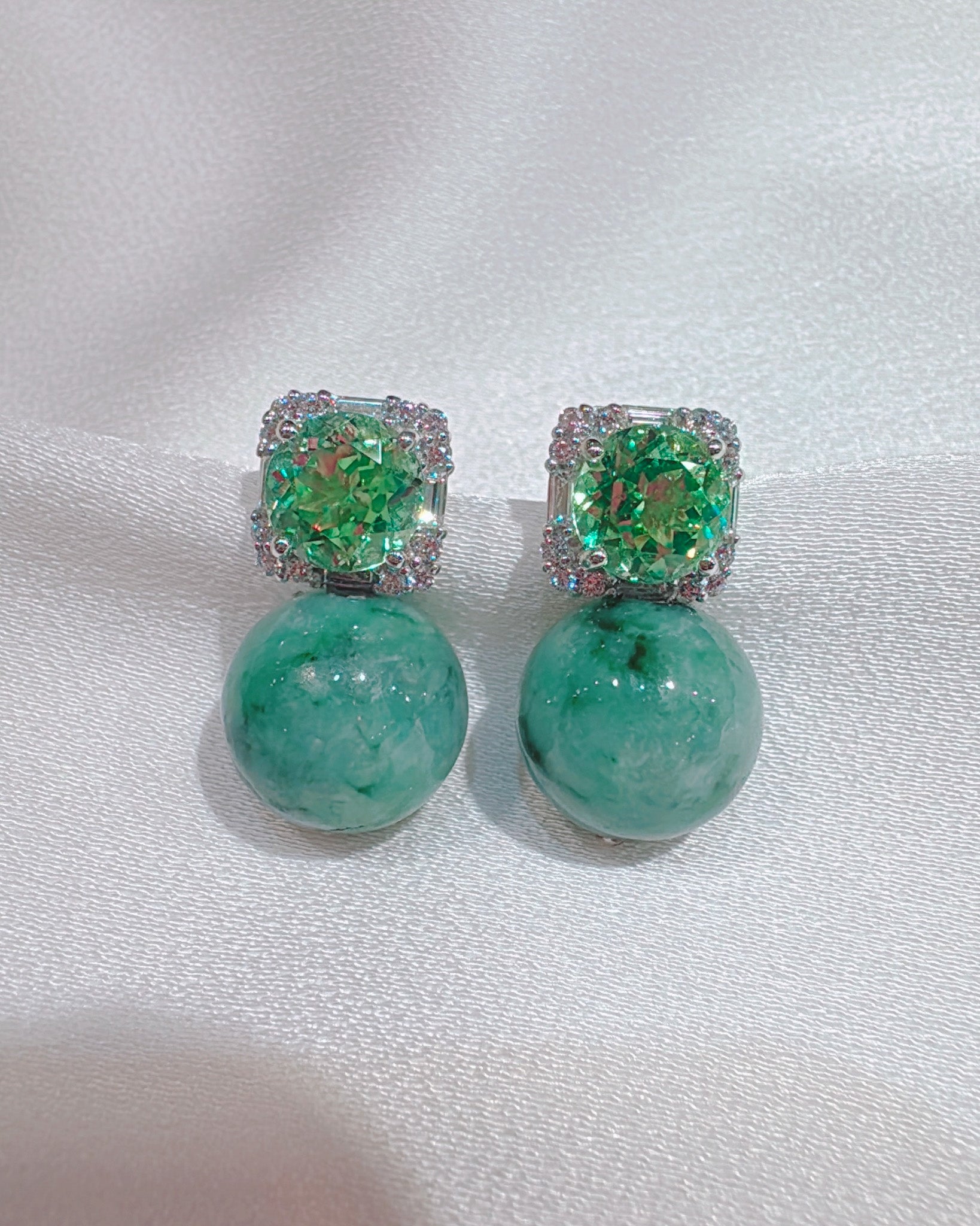 Poised Elegance in Emerald Jadeite (NEW COLOUR, Size Petite M), one-of-a-kind