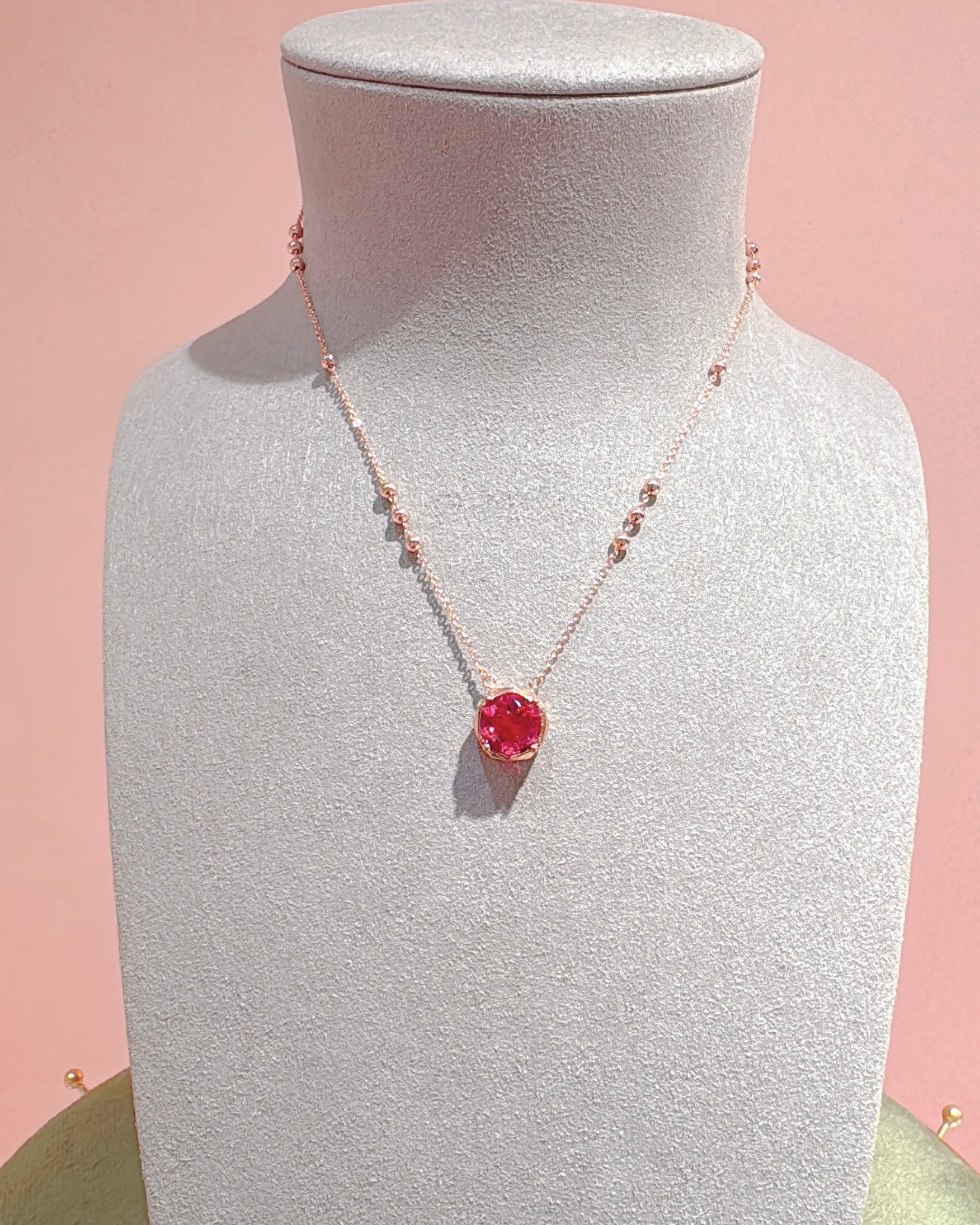 The Vivid Rosé rose-gold pendant