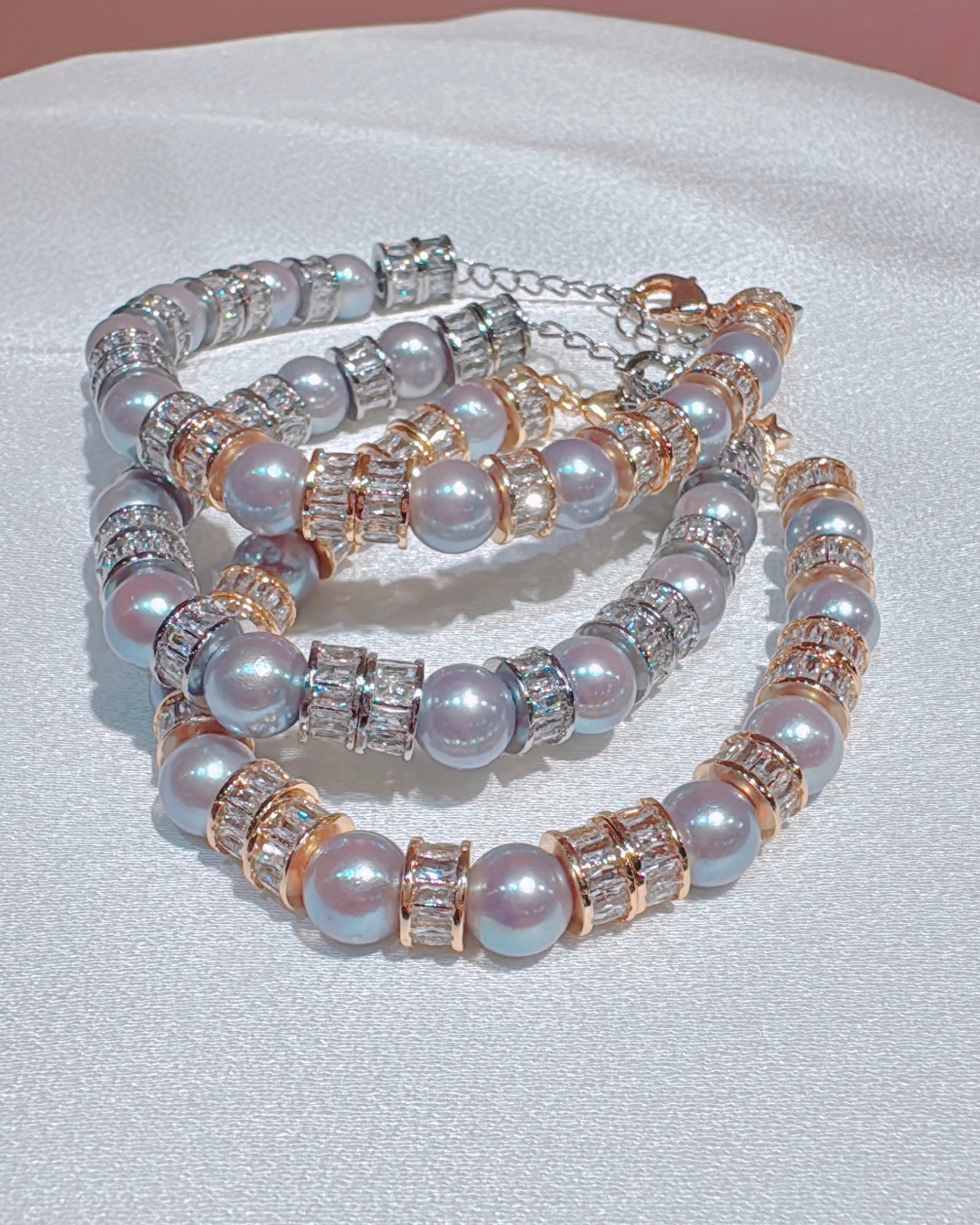 Blue Akoya Tennis Bracelet (8-8.5mm Luxe Blue Akoyas)