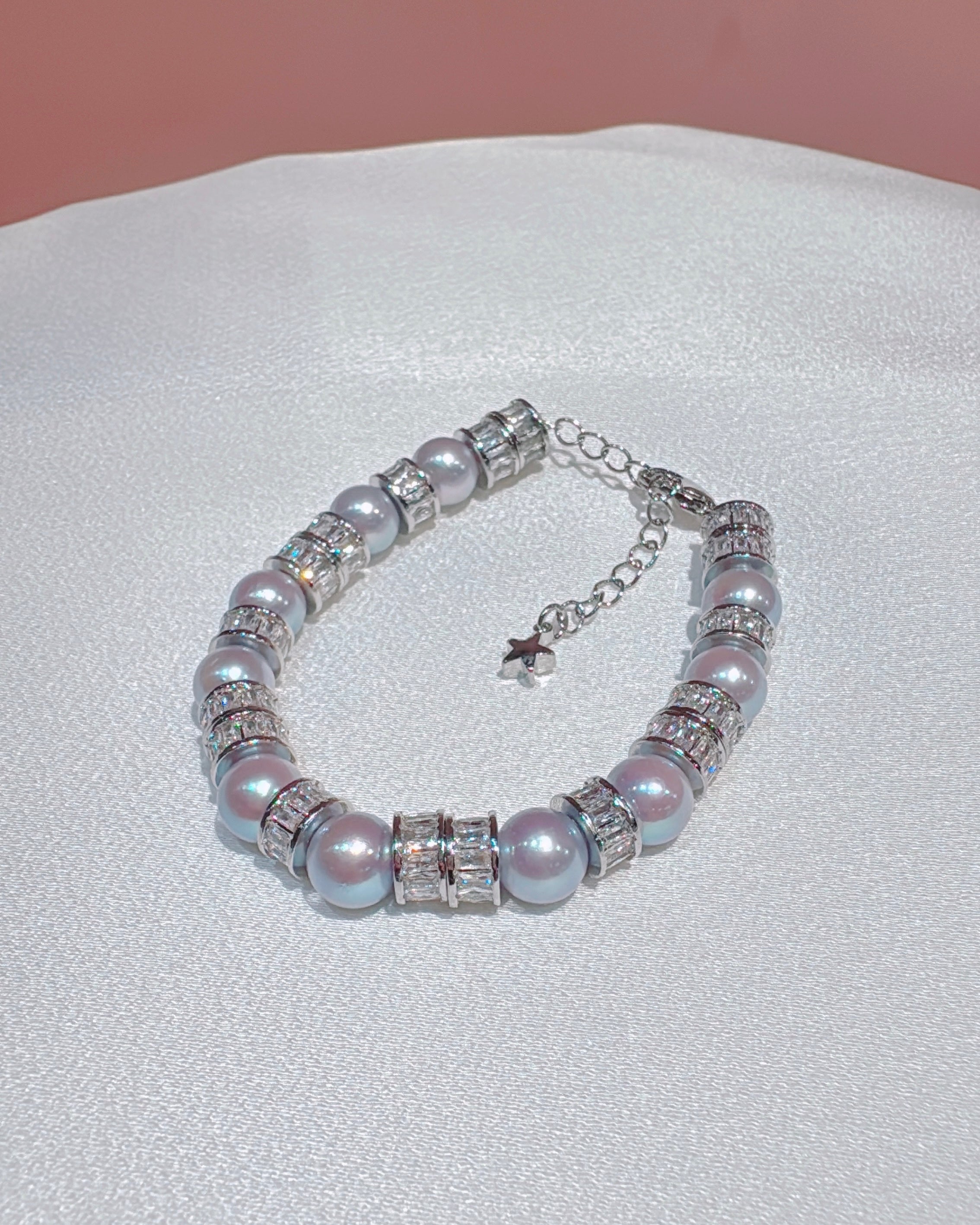 Blue Akoya Tennis Bracelet (8-8.5mm Luxe Blue Akoyas)