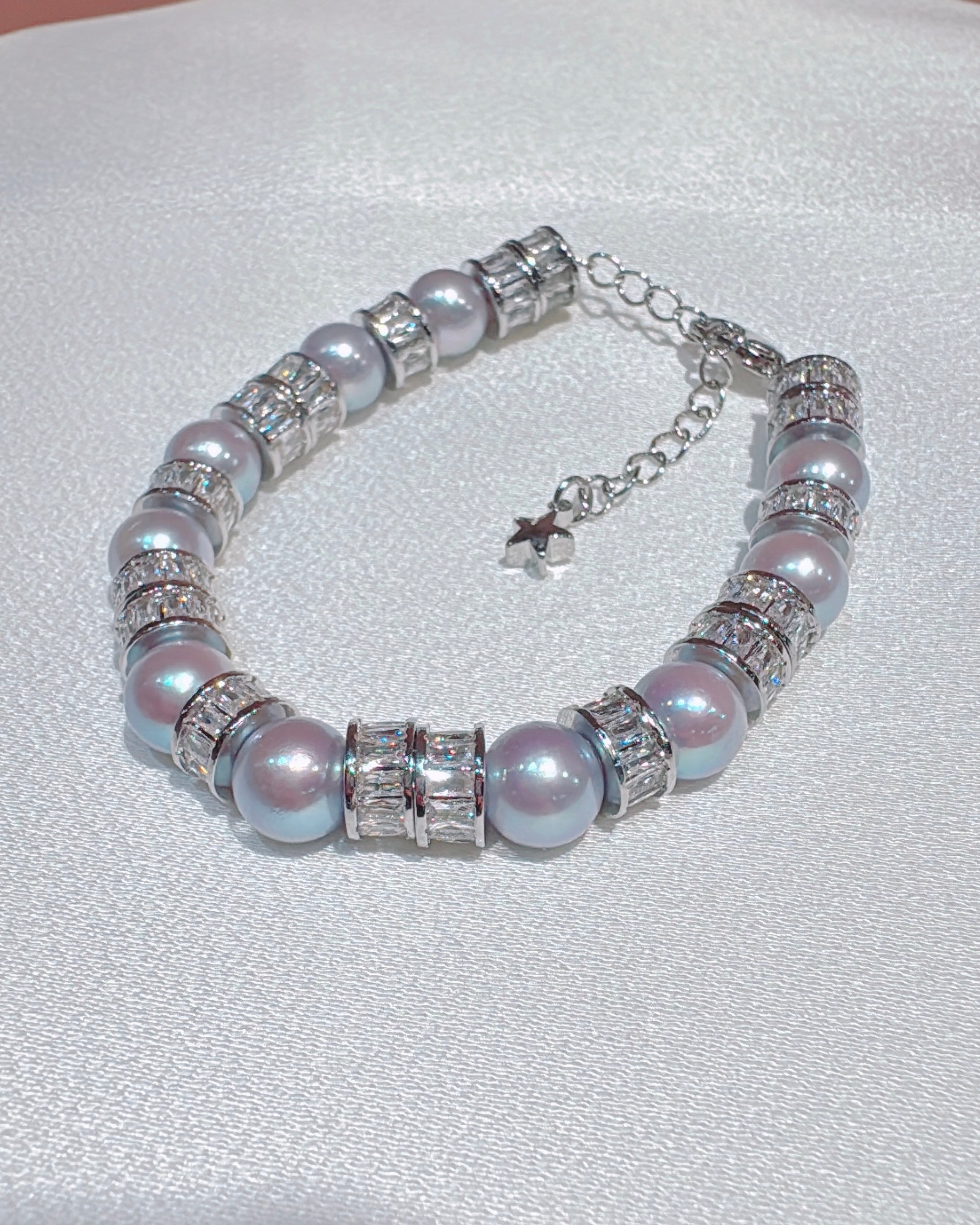 Blue Akoya Tennis Bracelet (8-8.5mm Luxe Blue Akoyas)