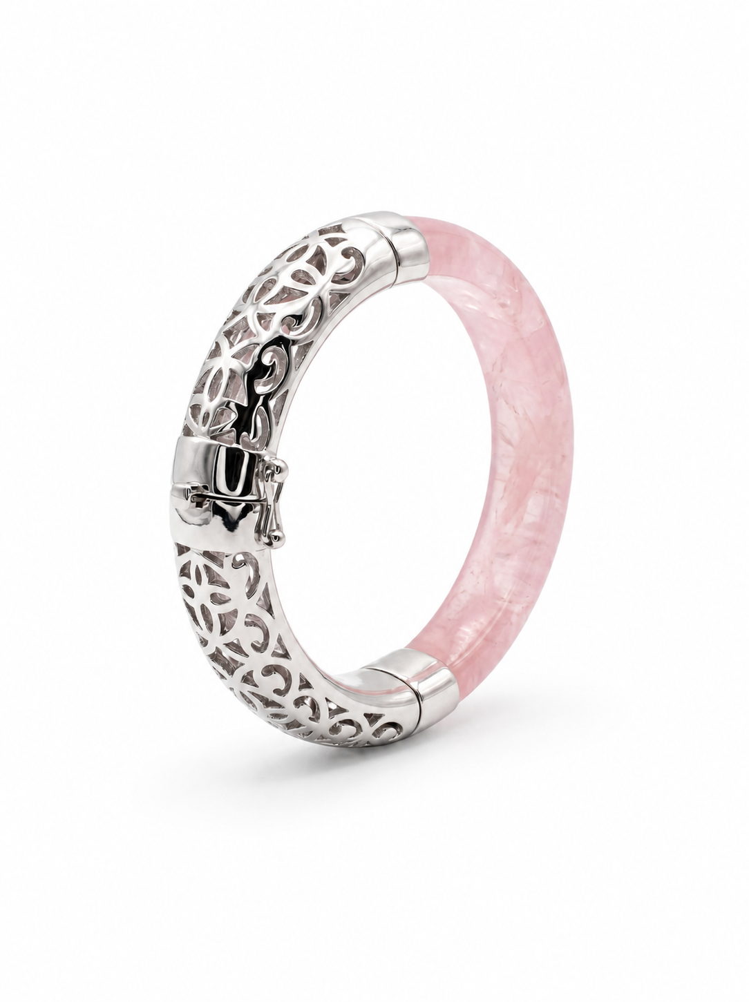 Peranakan Rose Bangle (Madagascar Rose Quartz)