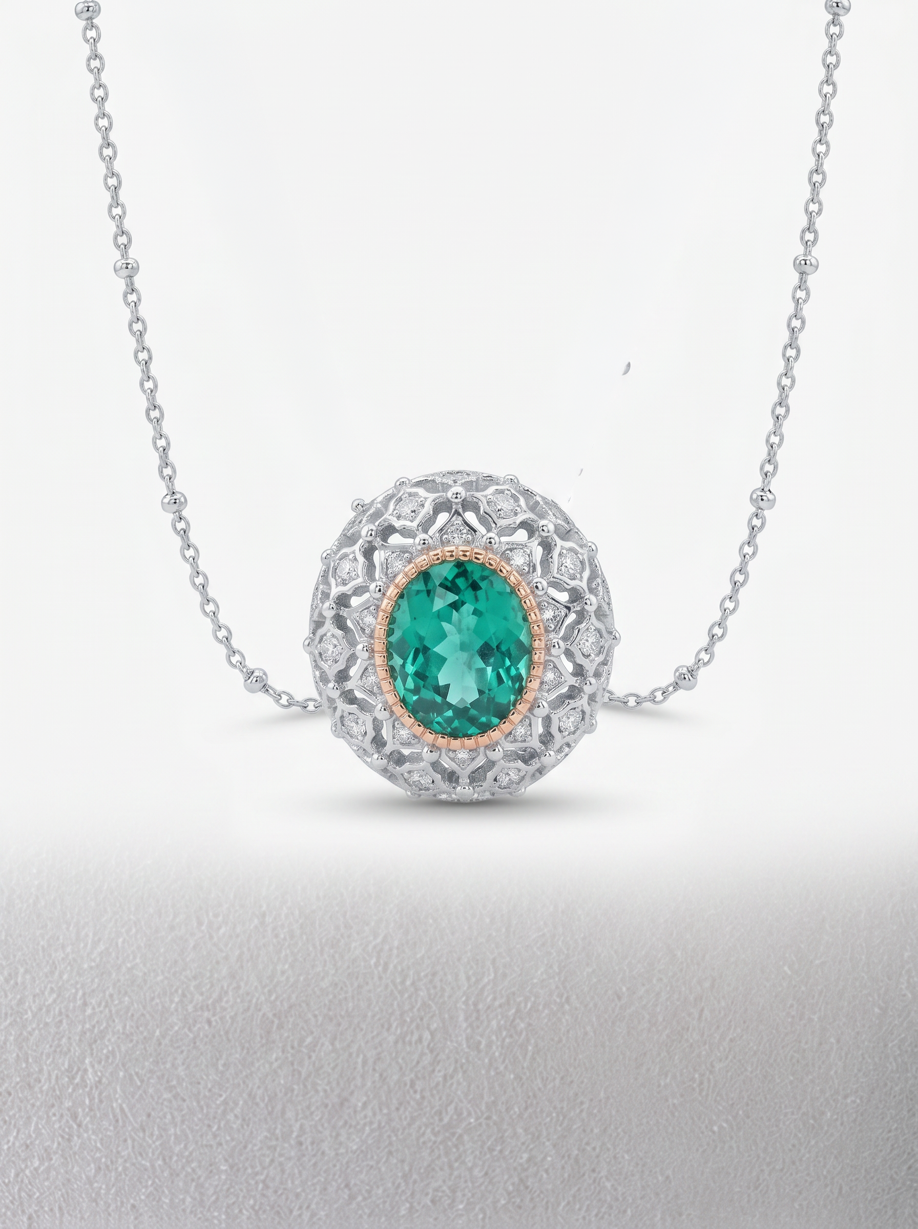 Collar Lumine de Victoria en Azul Laguna