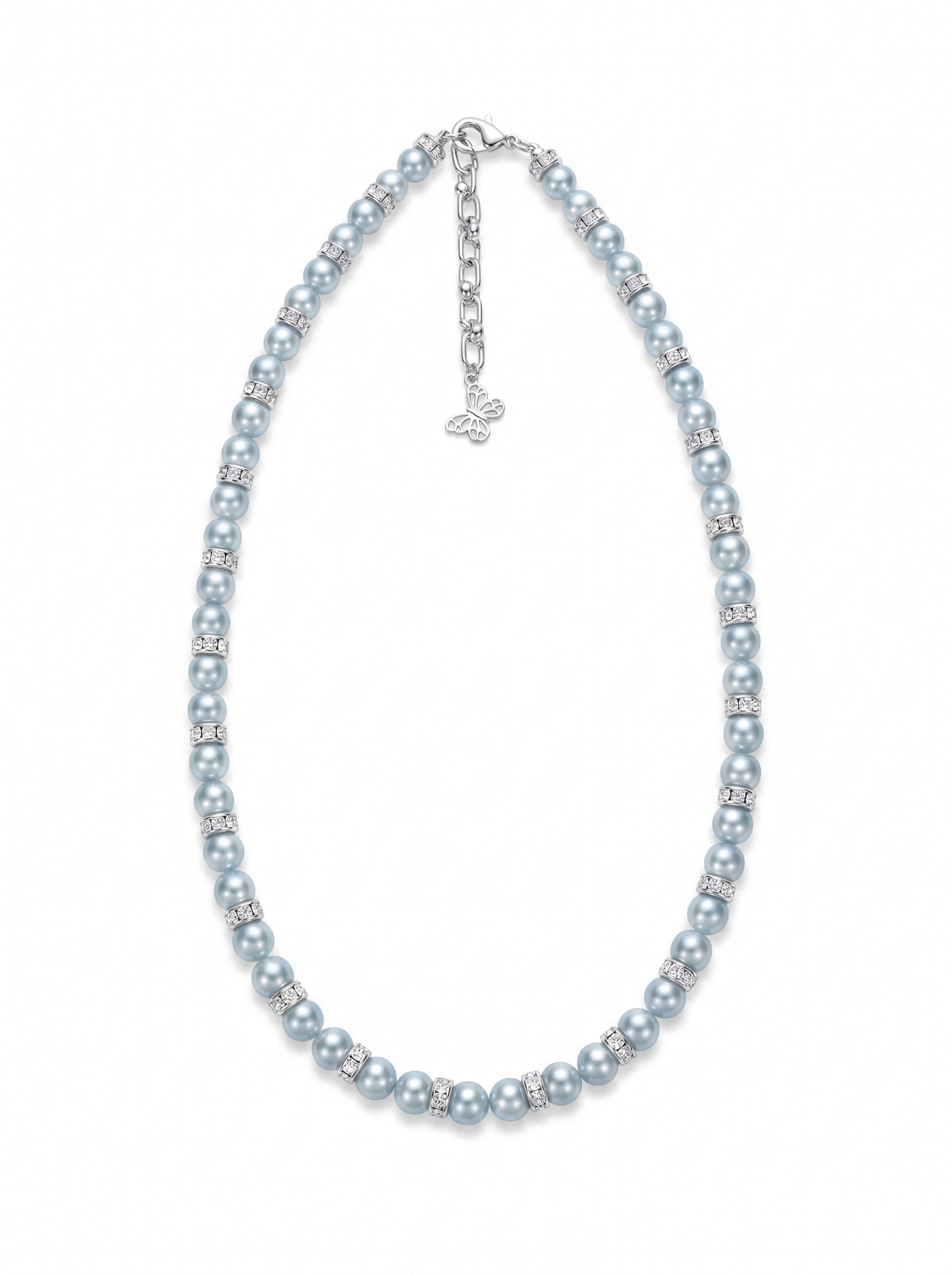 Diamante Luxe Light Blue Akoya Strand