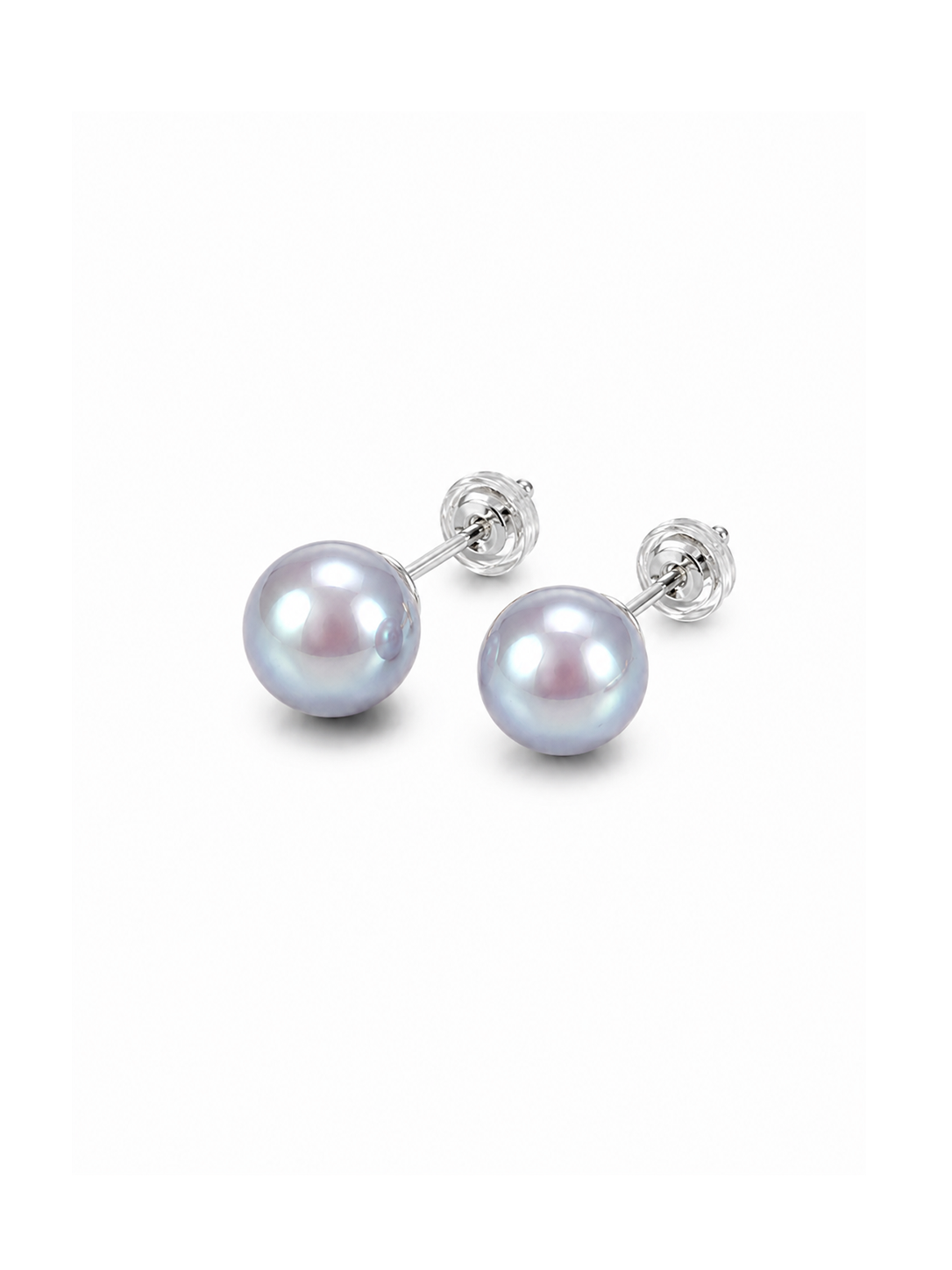 K18WG 7.5mm Luxe Dark Blue Akoya Pearls (top quality)
