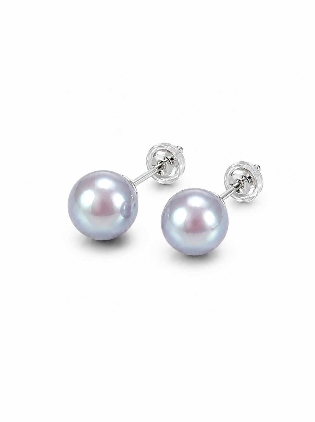 K18WG 7.5mm Luxe Dark Blue Akoya Pearls (top quality)