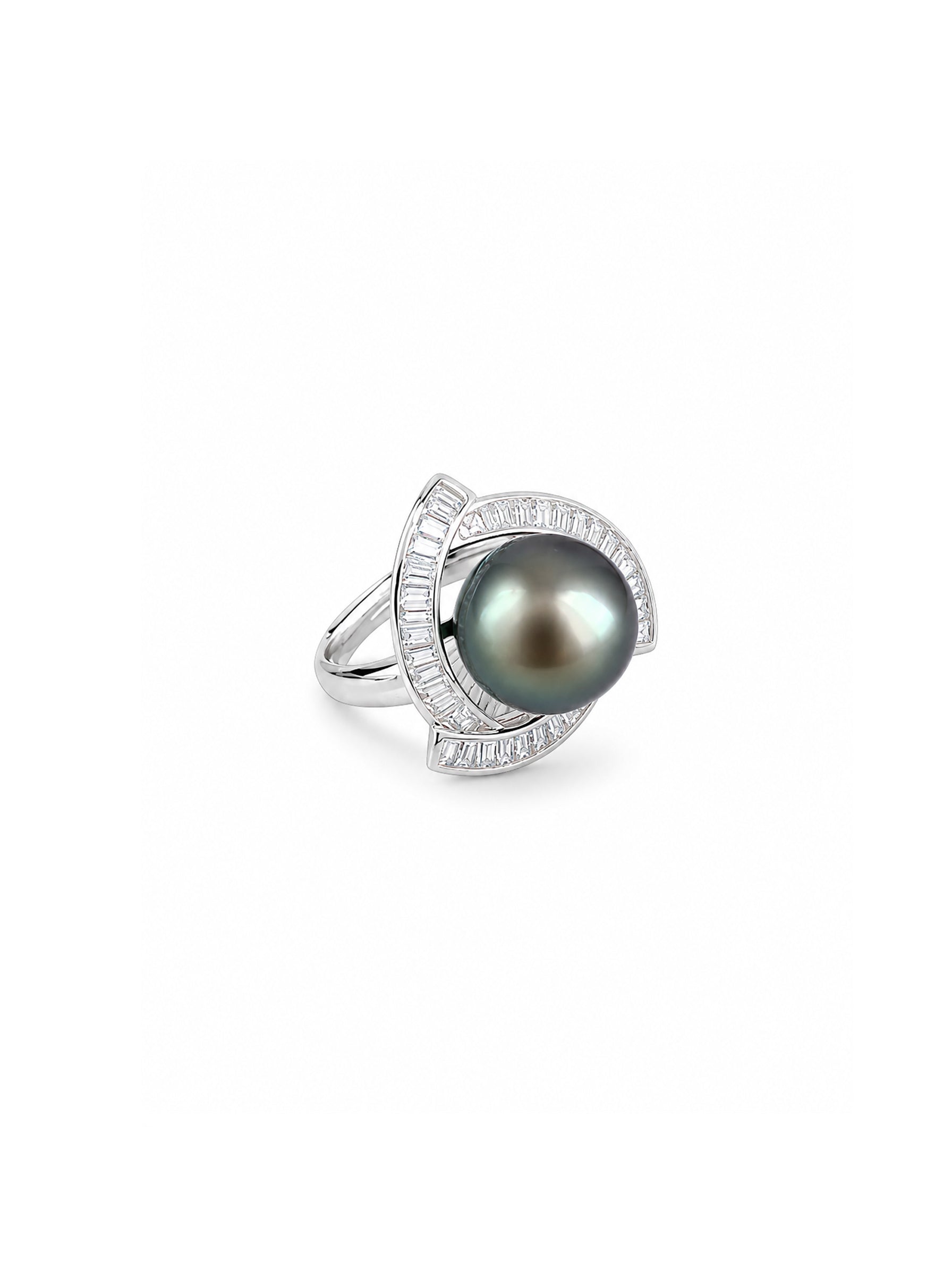 Deep Forest Tahitian Pearl (Adjustable ring)