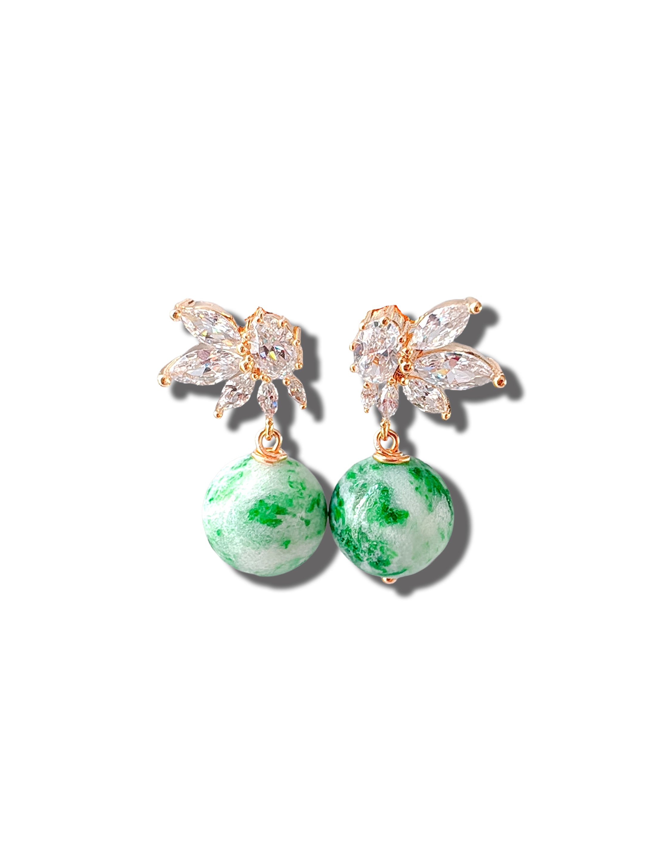 Jadeite Quartz drops