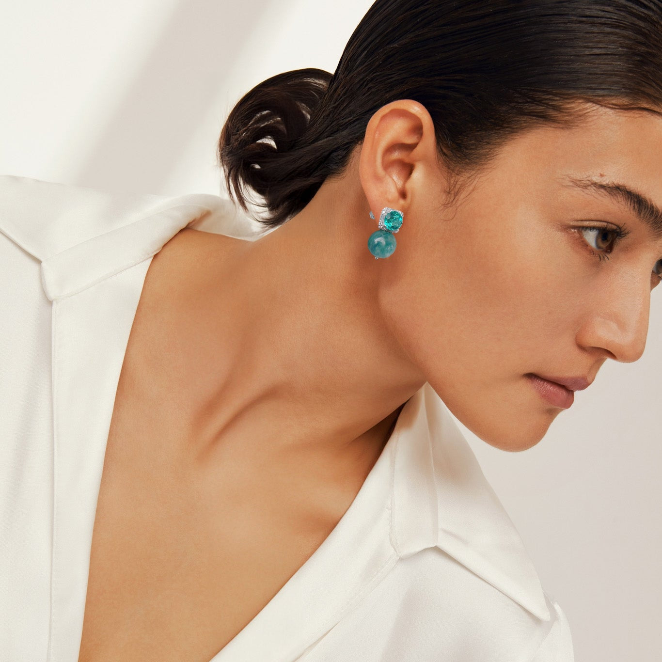 Poised Elegance in Emerald Jadeite (NEW COLOUR, Size Petite M), one-of-a-kind