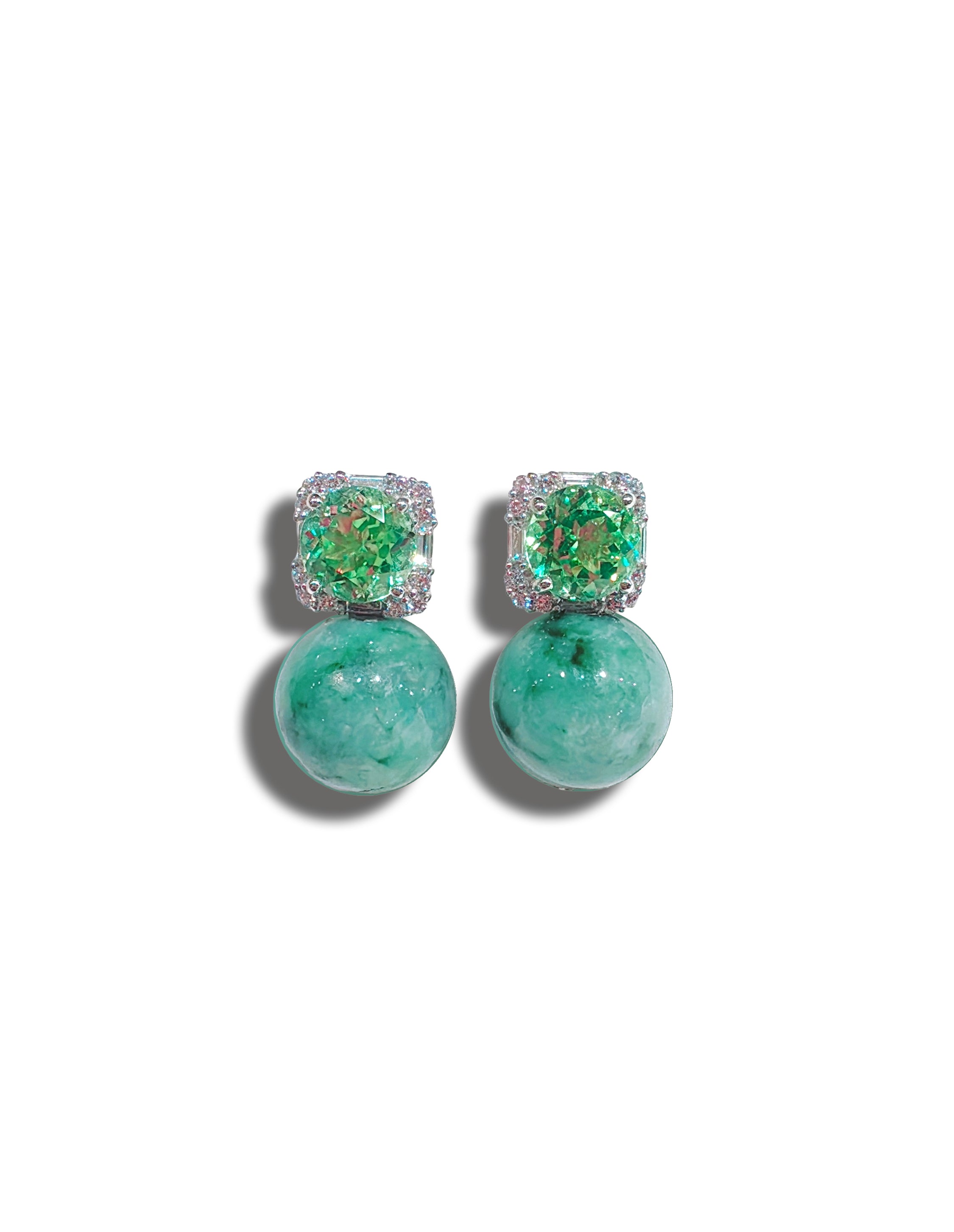 Poised Elegance in Emerald Jadeite (NEW COLOUR, Size Petite M), one-of-a-kind