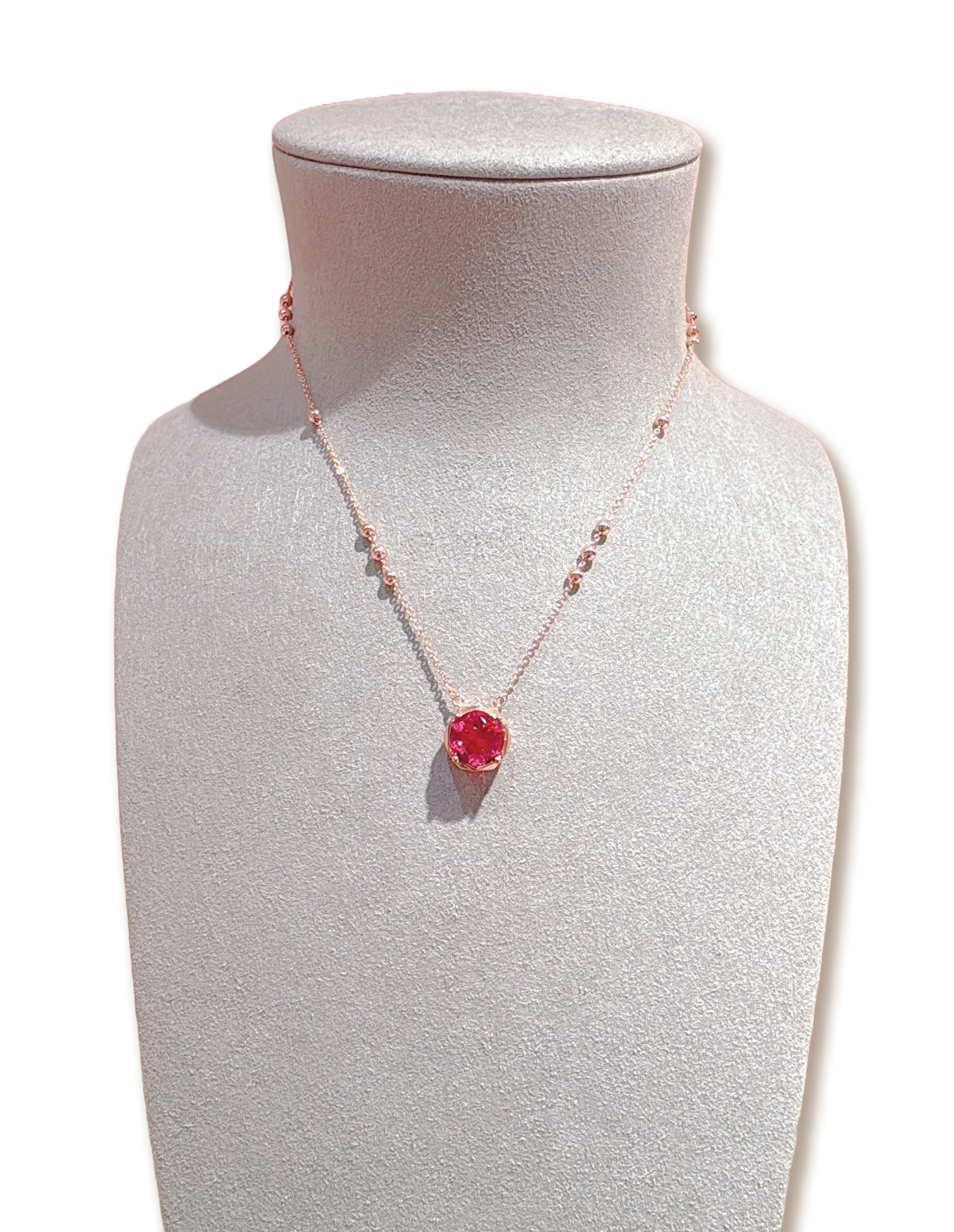 The Vivid Rosé rose-gold pendant