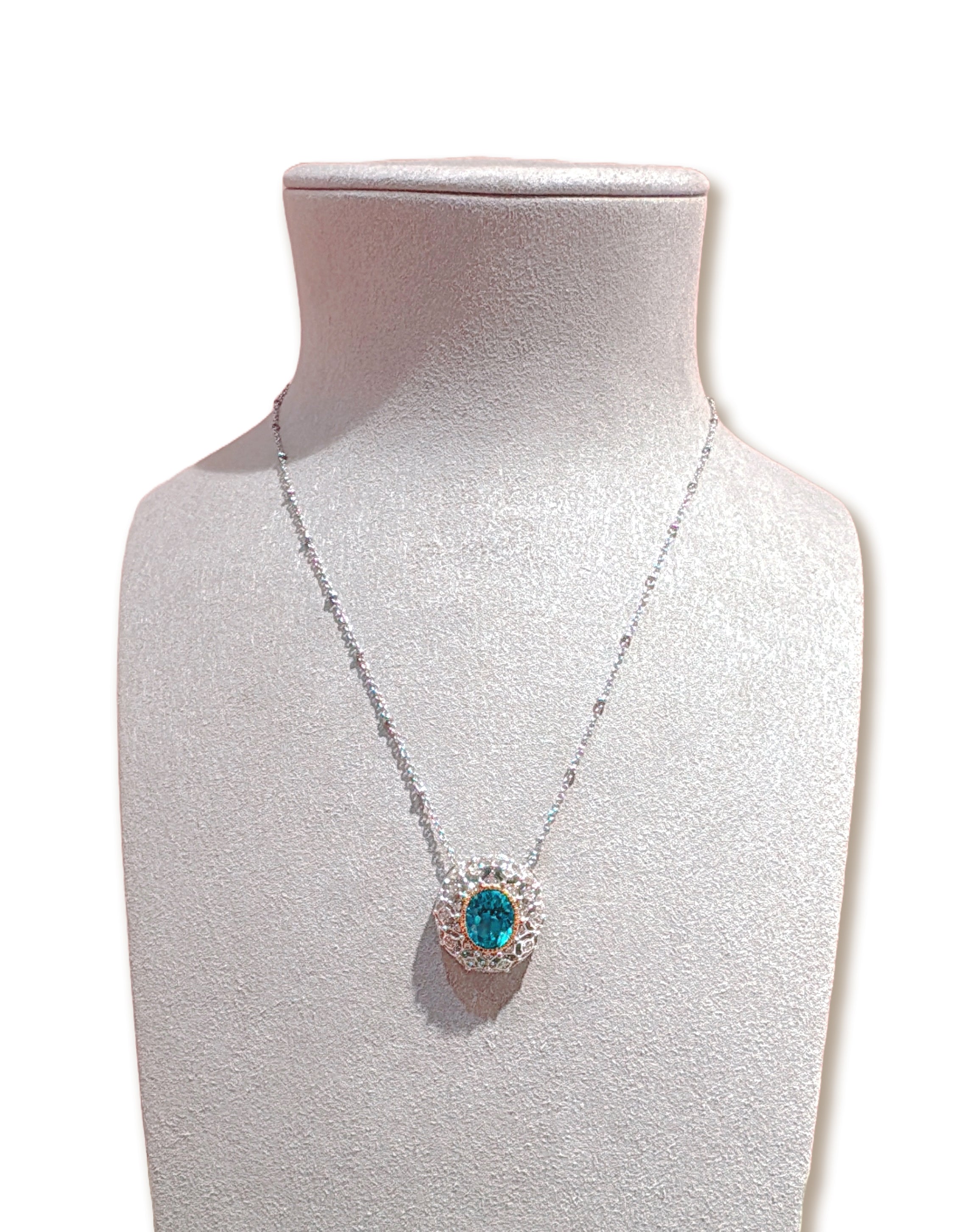 Victoria's Lumine in Lagoon Blue necklace