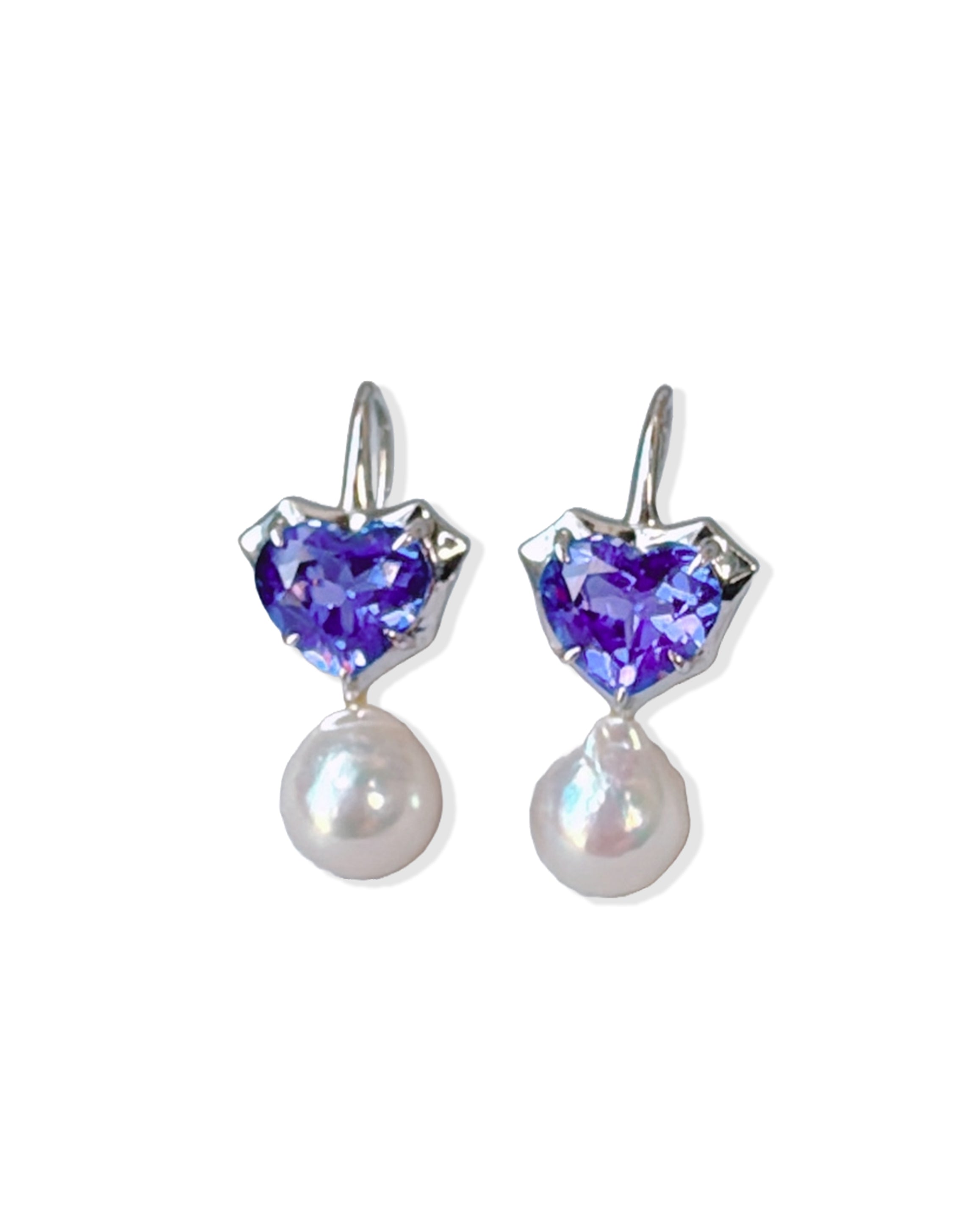 アイボリーピンクのバロックアコヤを使った新しいバレンタイン