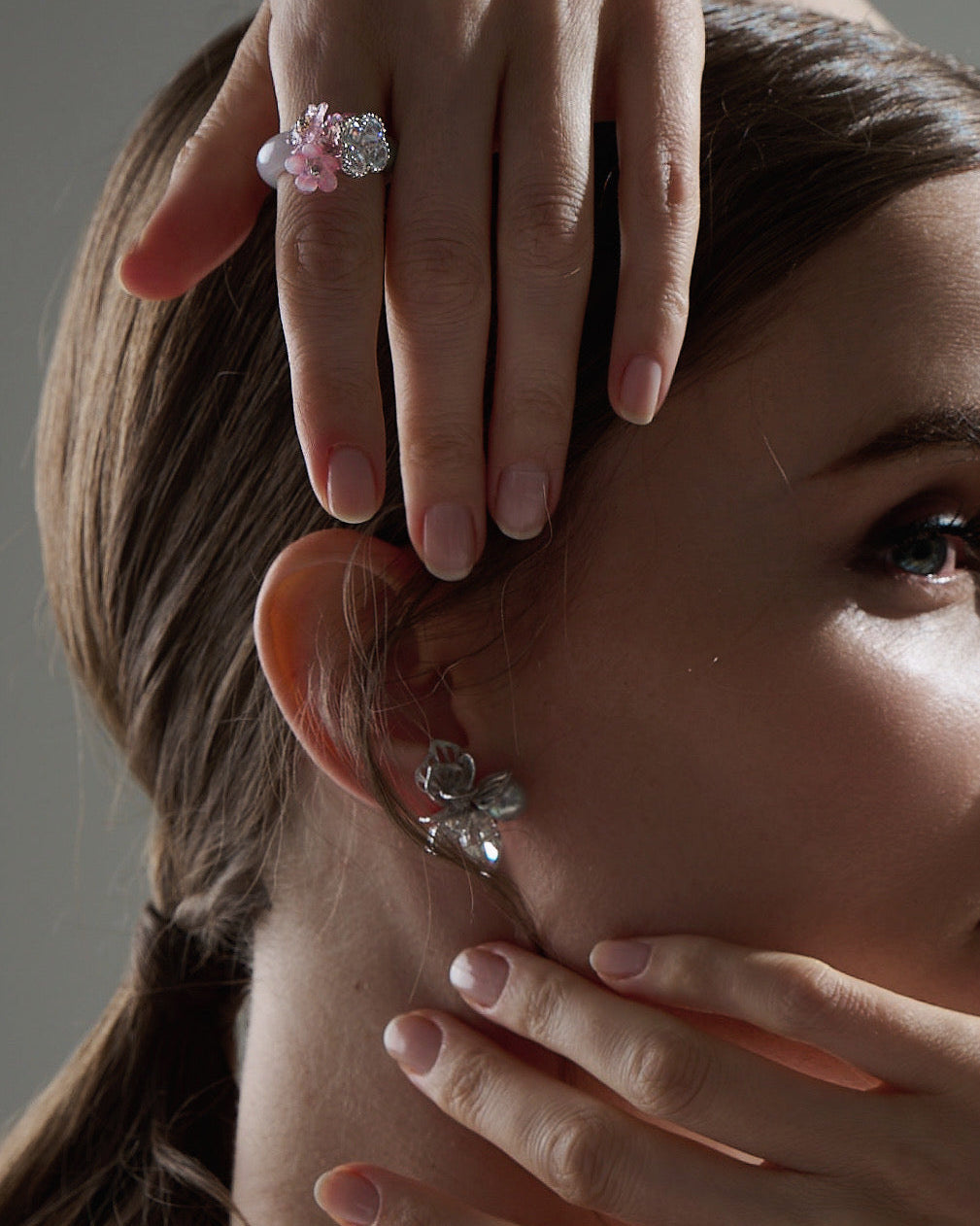 Flow X Lechelle: フローラルダンス (ホワイトゴールド)