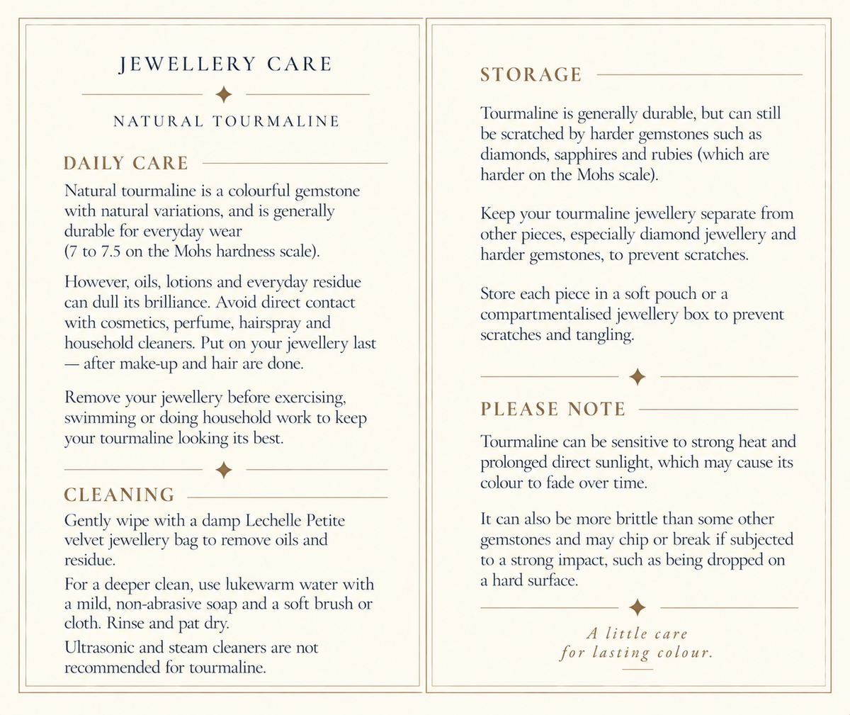Natural Tourmalines