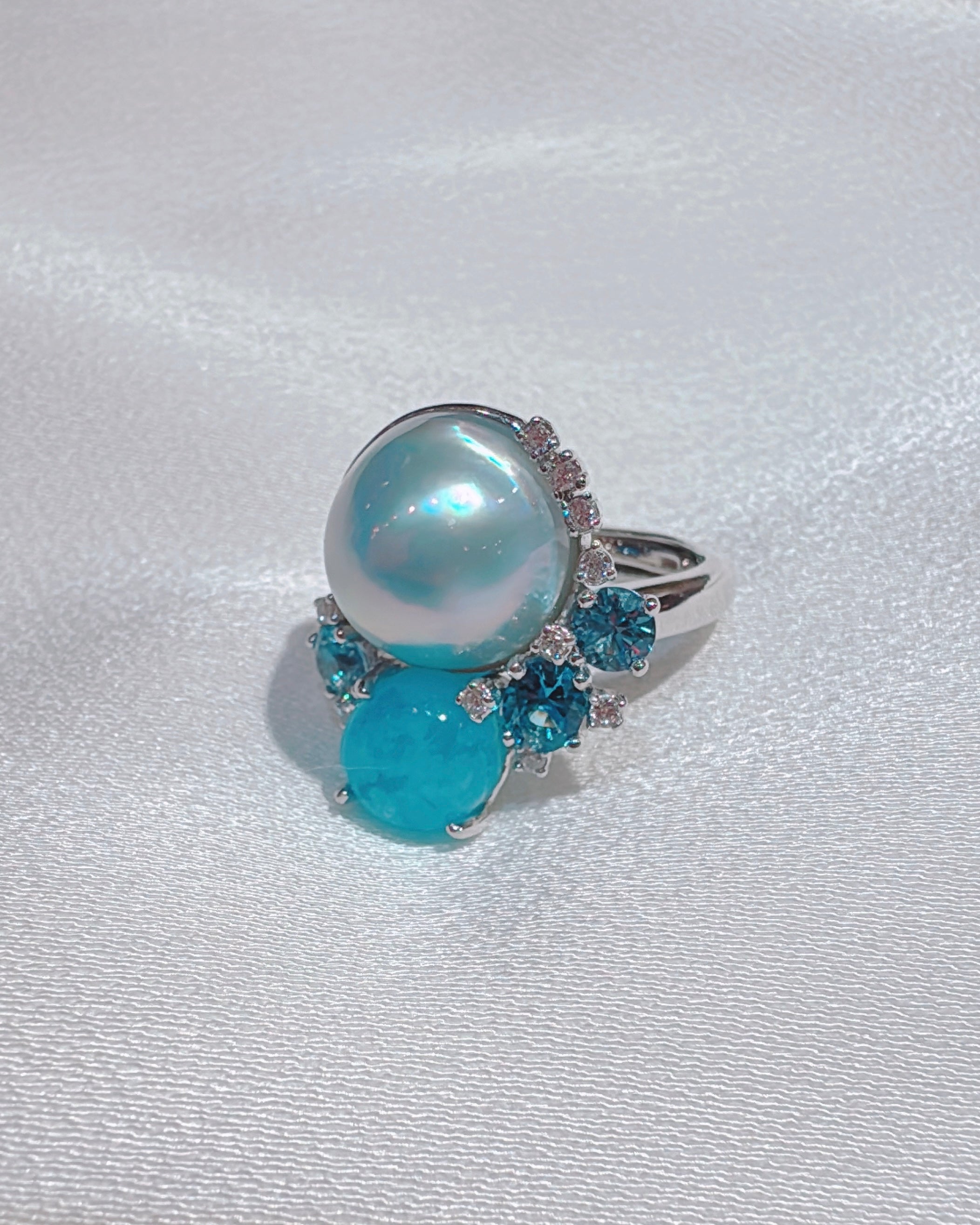 Tidal Wave Ring [Solid adjustable: Made-to-order: 3-4 weeks]