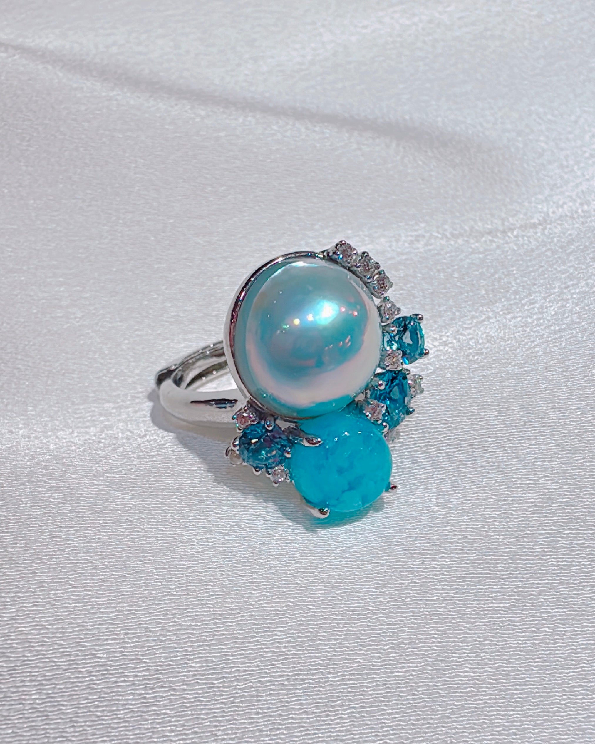 Tidal Wave Ring [Solid adjustable: Made-to-order: 3-4 weeks]