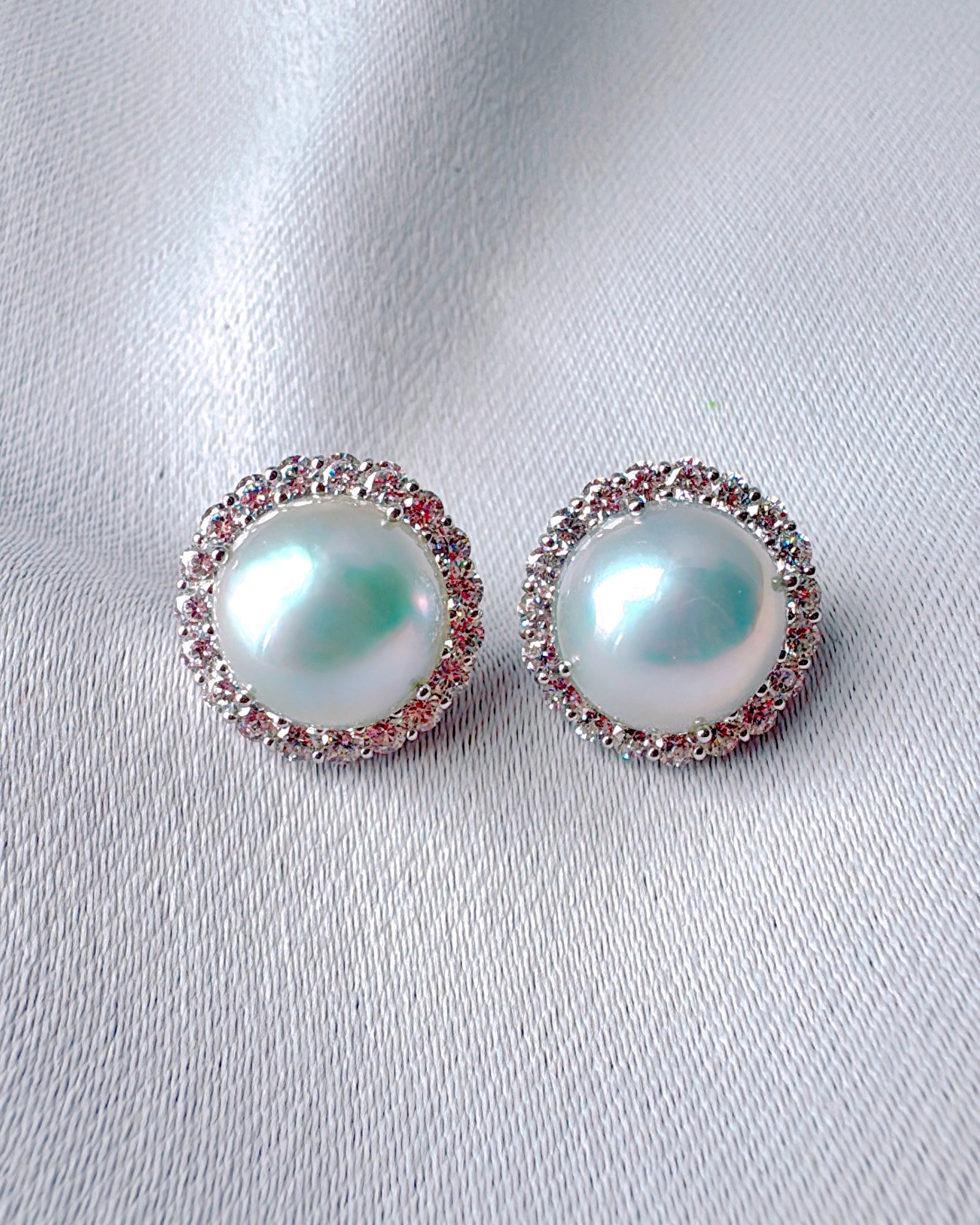 Light of the Glacier (Mabe Pearls): Made-to-order: 4-5 weeks