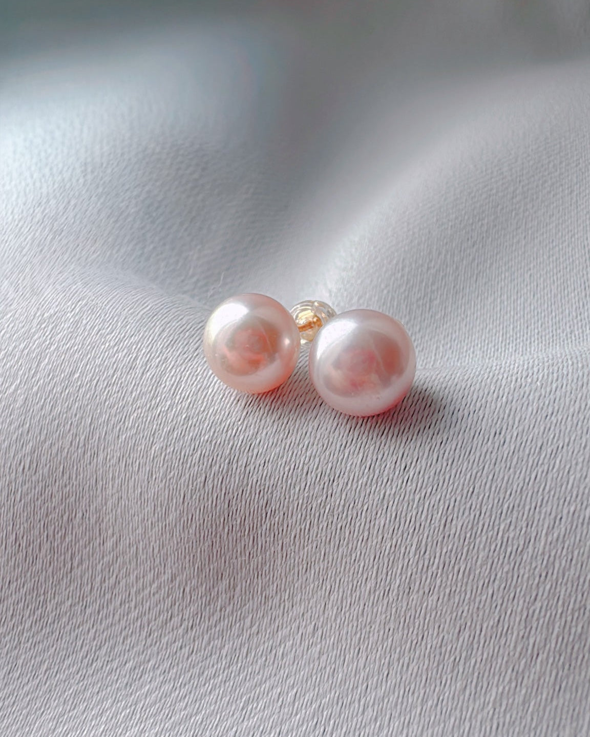 Lilac Pink Button Studs [1: One-of-a-kind]