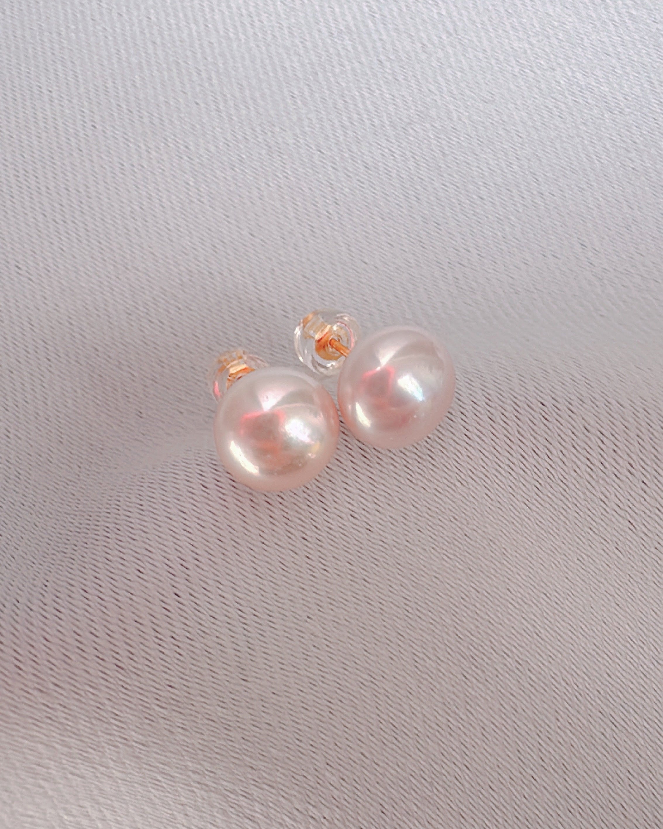 Lilac Pink Button Studs [1: One-of-a-kind]