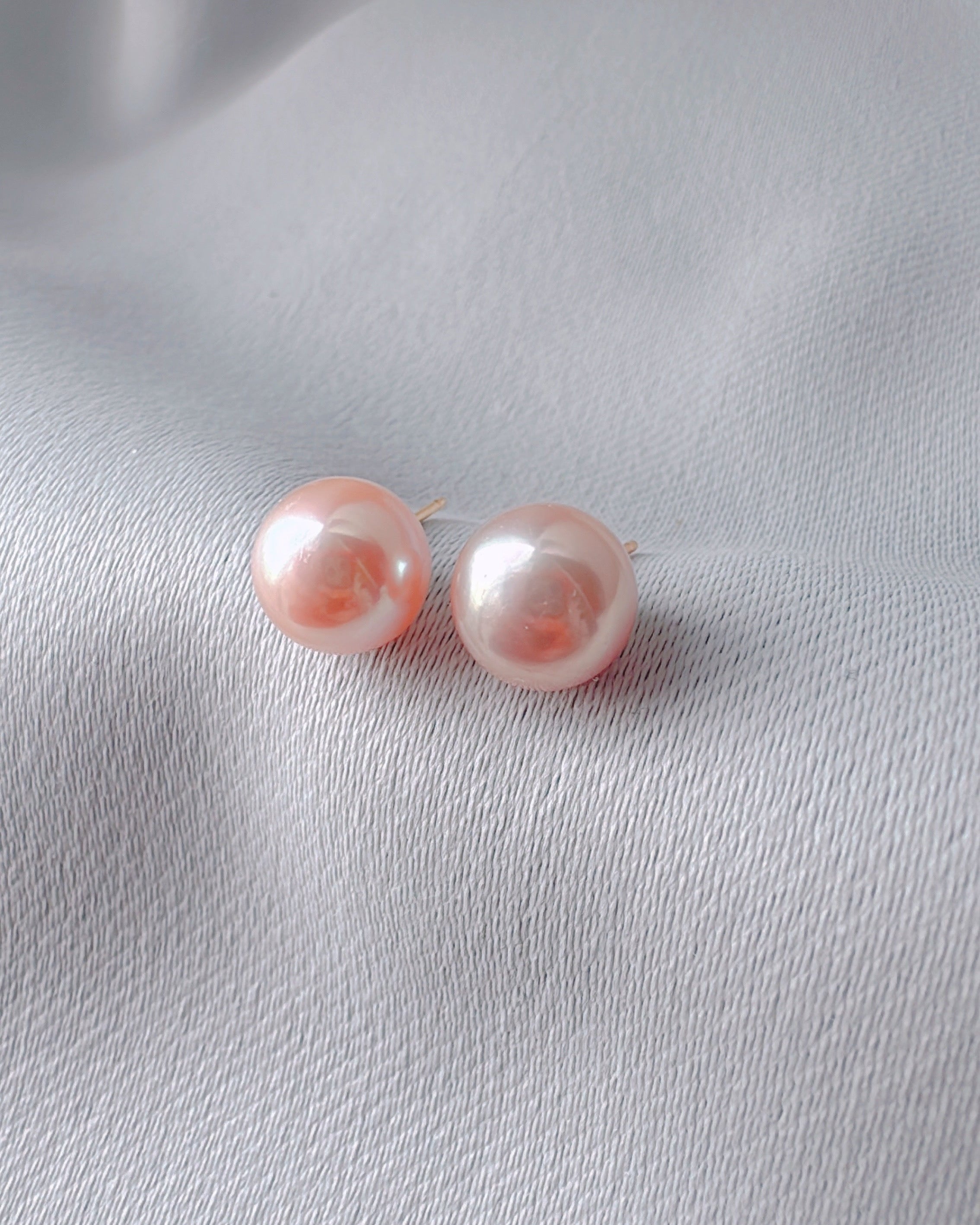 Peach Pink Studs [6. One-of-a-kind]