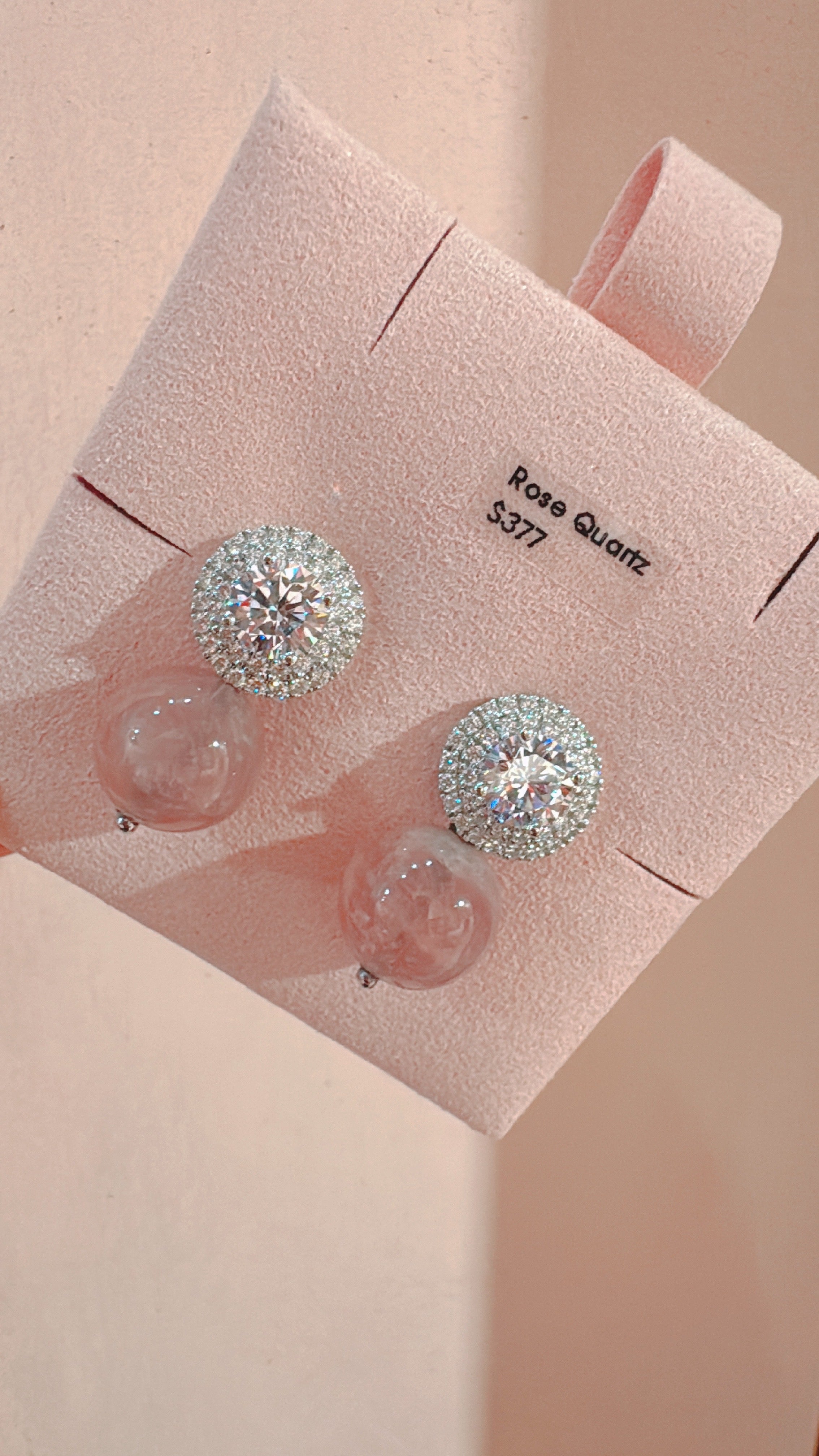 For Gracia Vera - Last pair of Rose Quartz Glow