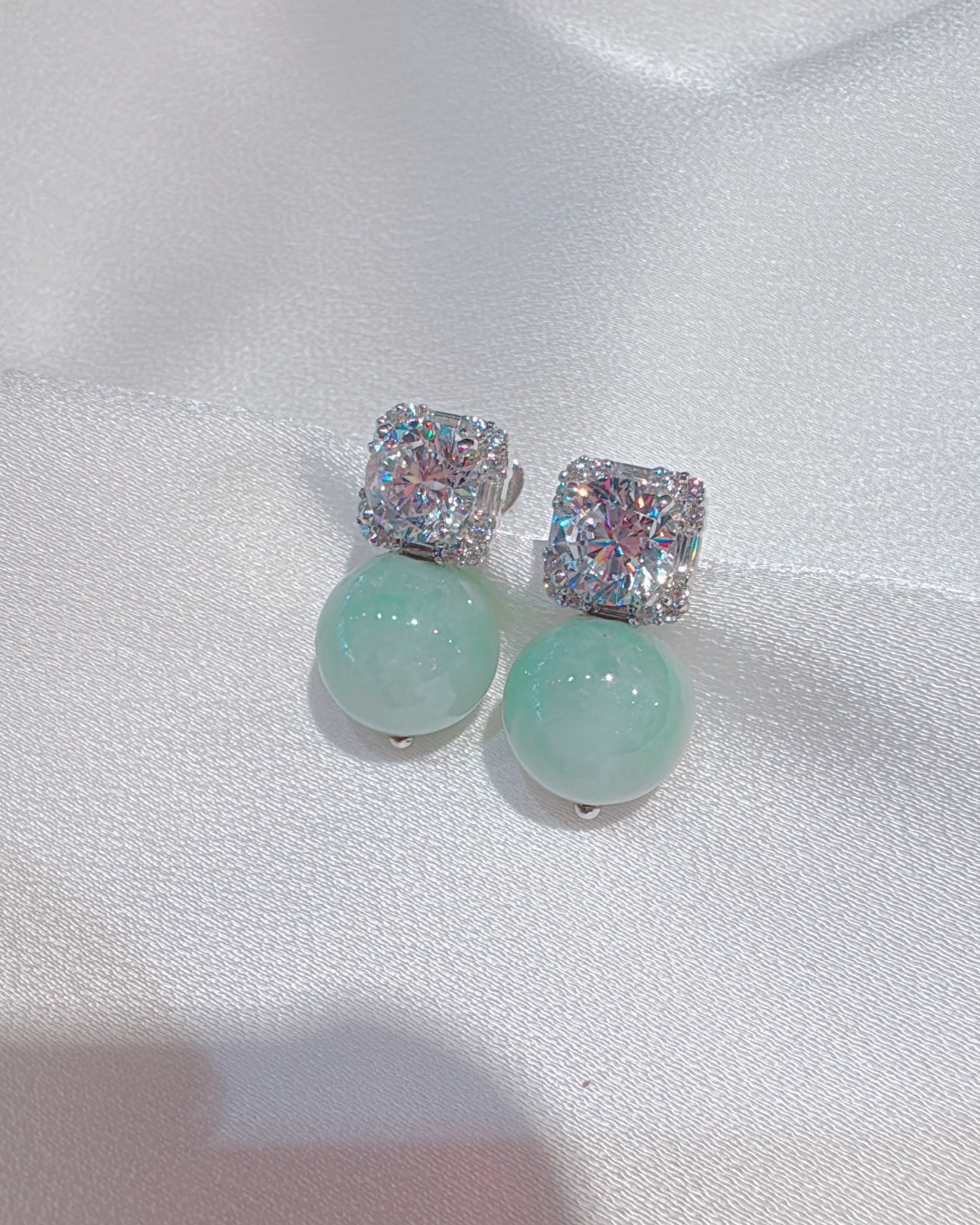 Poised Elegance in ICY Jadeite