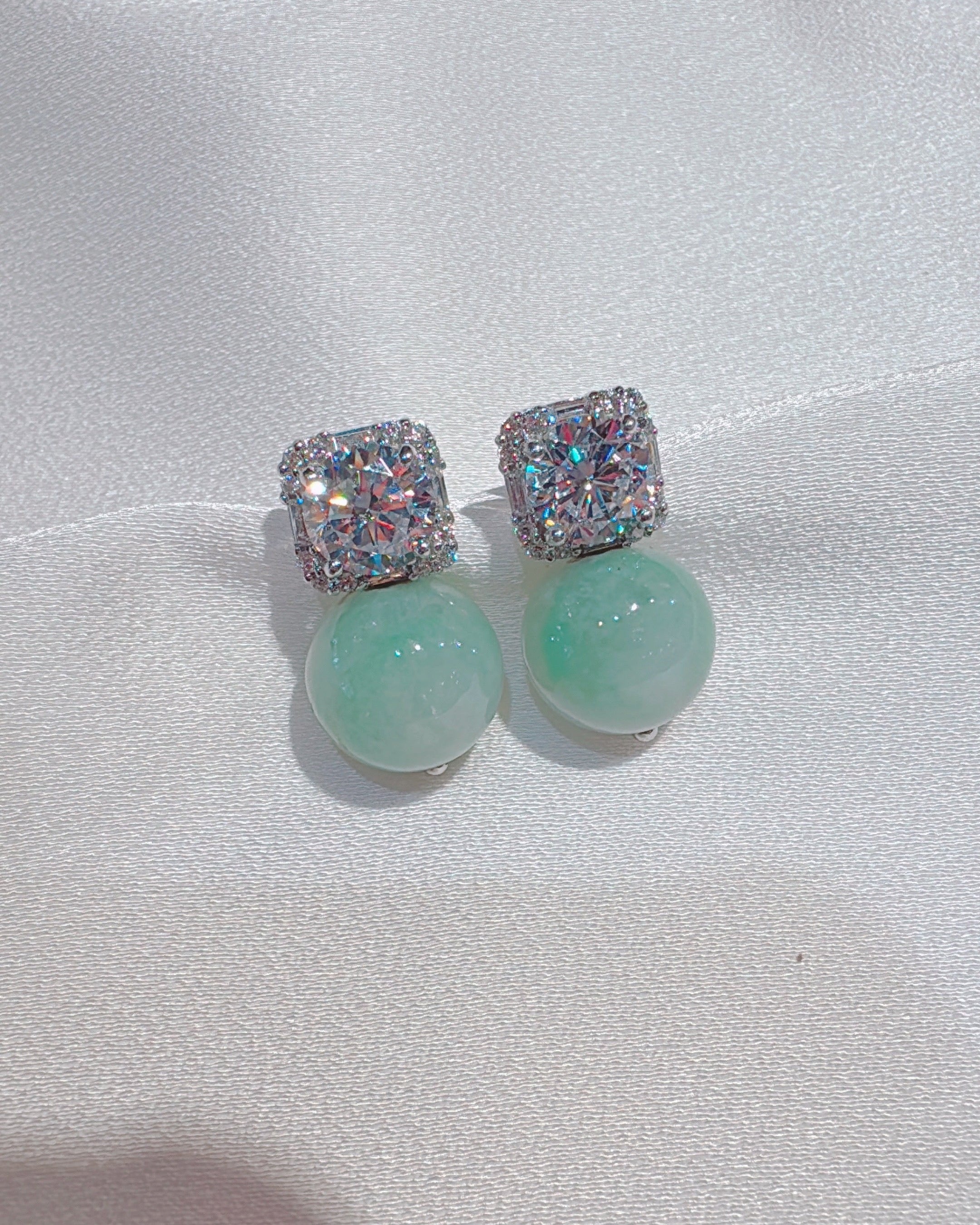 Poised Elegance in ICY Jadeite