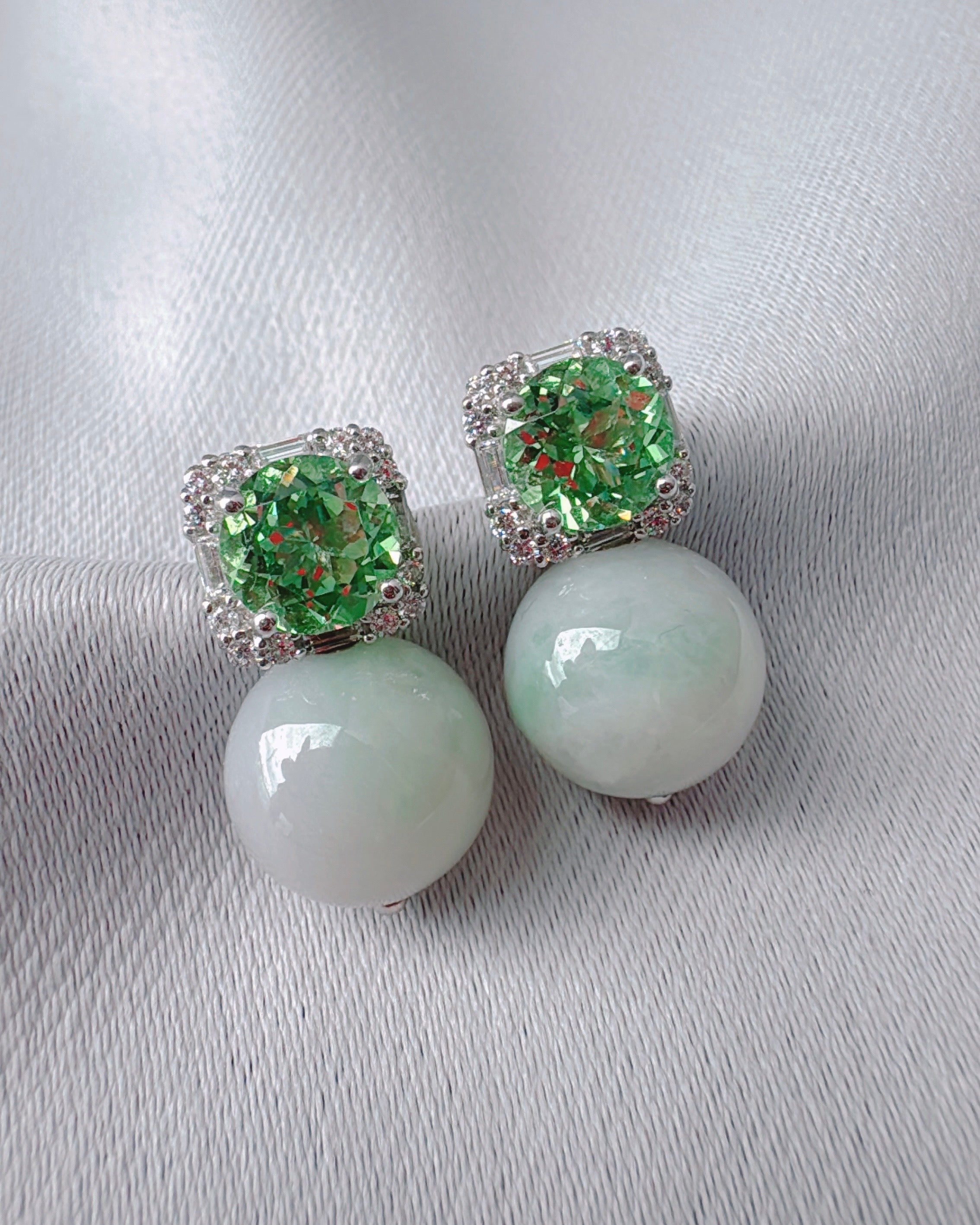 Poised Elegance in ICY Jadeite (NEW COLOUR, Size Petite M), one-of-a-kind