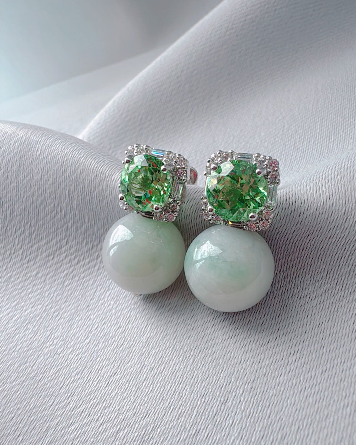 Poised Elegance in ICY Jadeite (NEW COLOUR, Size Petite M), one-of-a-kind