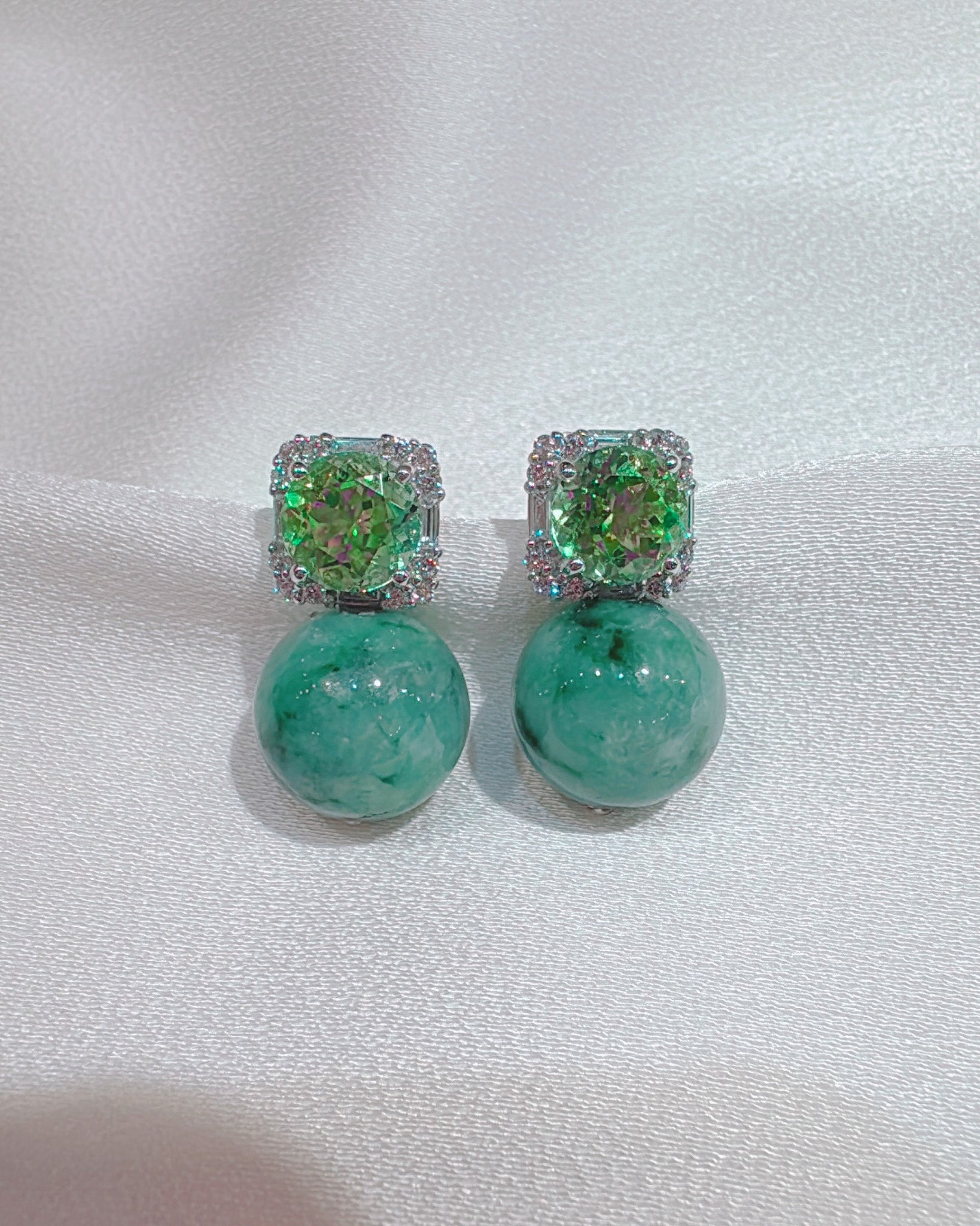 Poised Elegance in Emerald Jadeite (NEW COLOUR, Size Petite M), one-of-a-kind