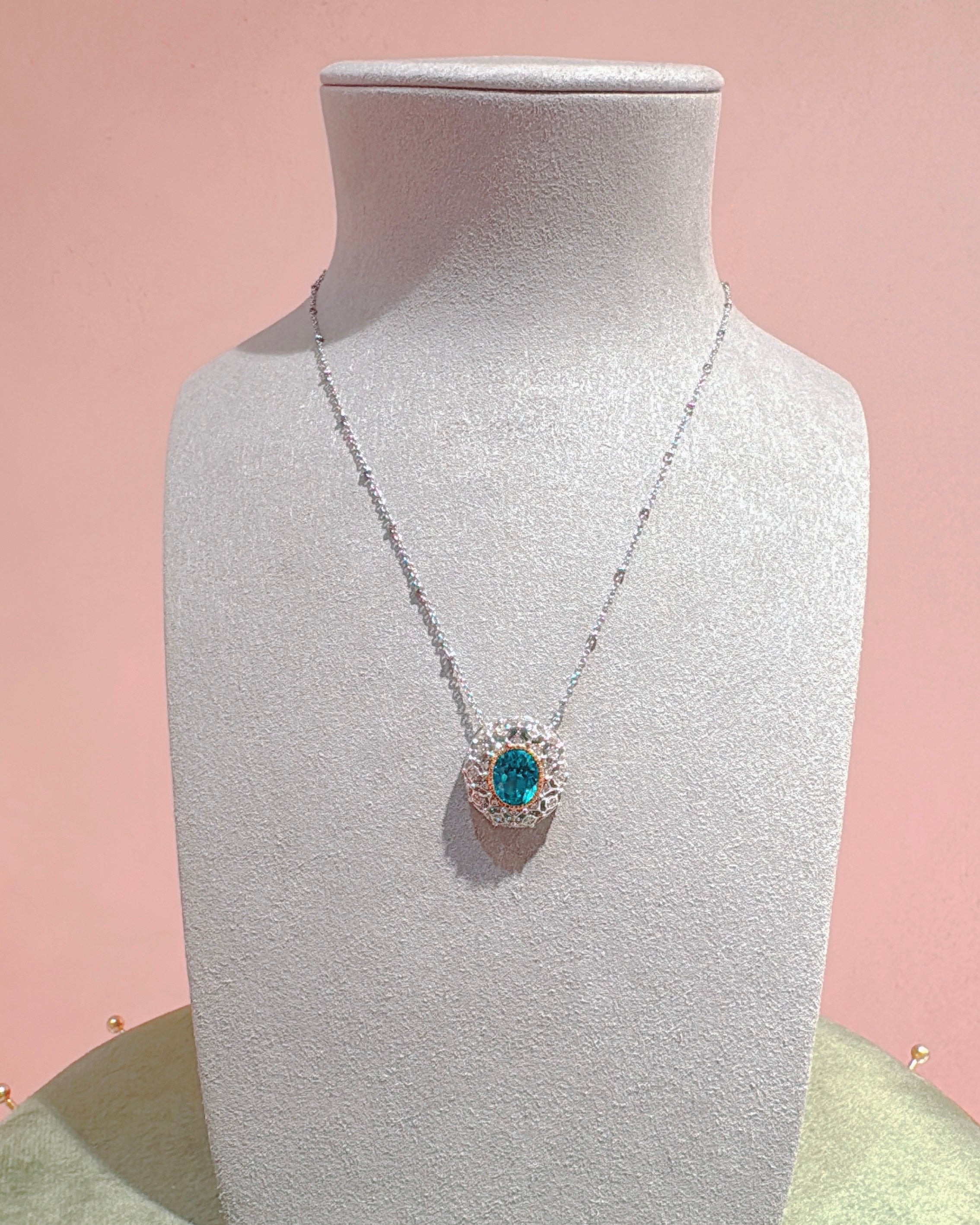 Victoria's Lumine in Lagoon Blue necklace