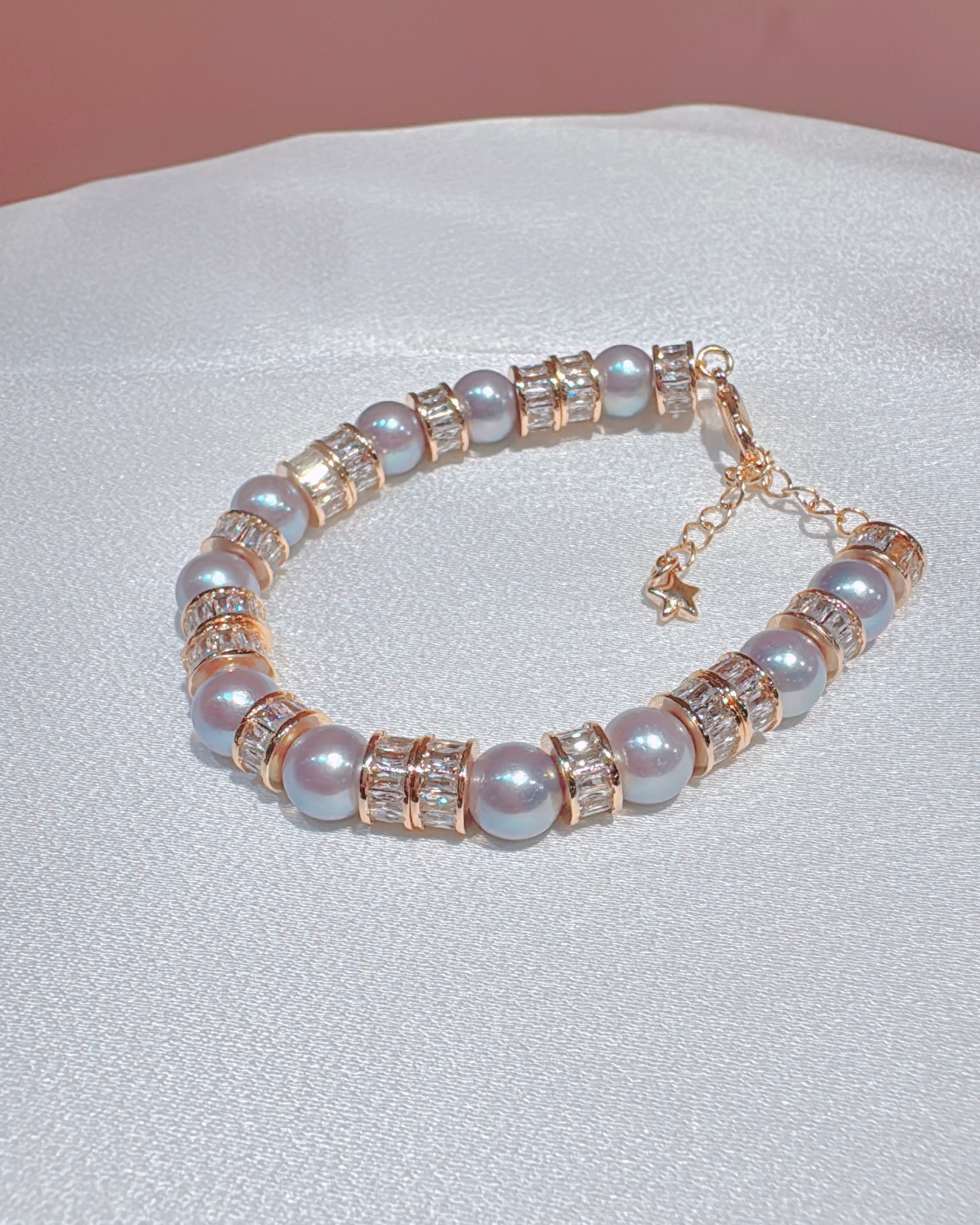 Blue Akoya Tennis Bracelet (8-8.5mm Luxe Blue Akoyas)