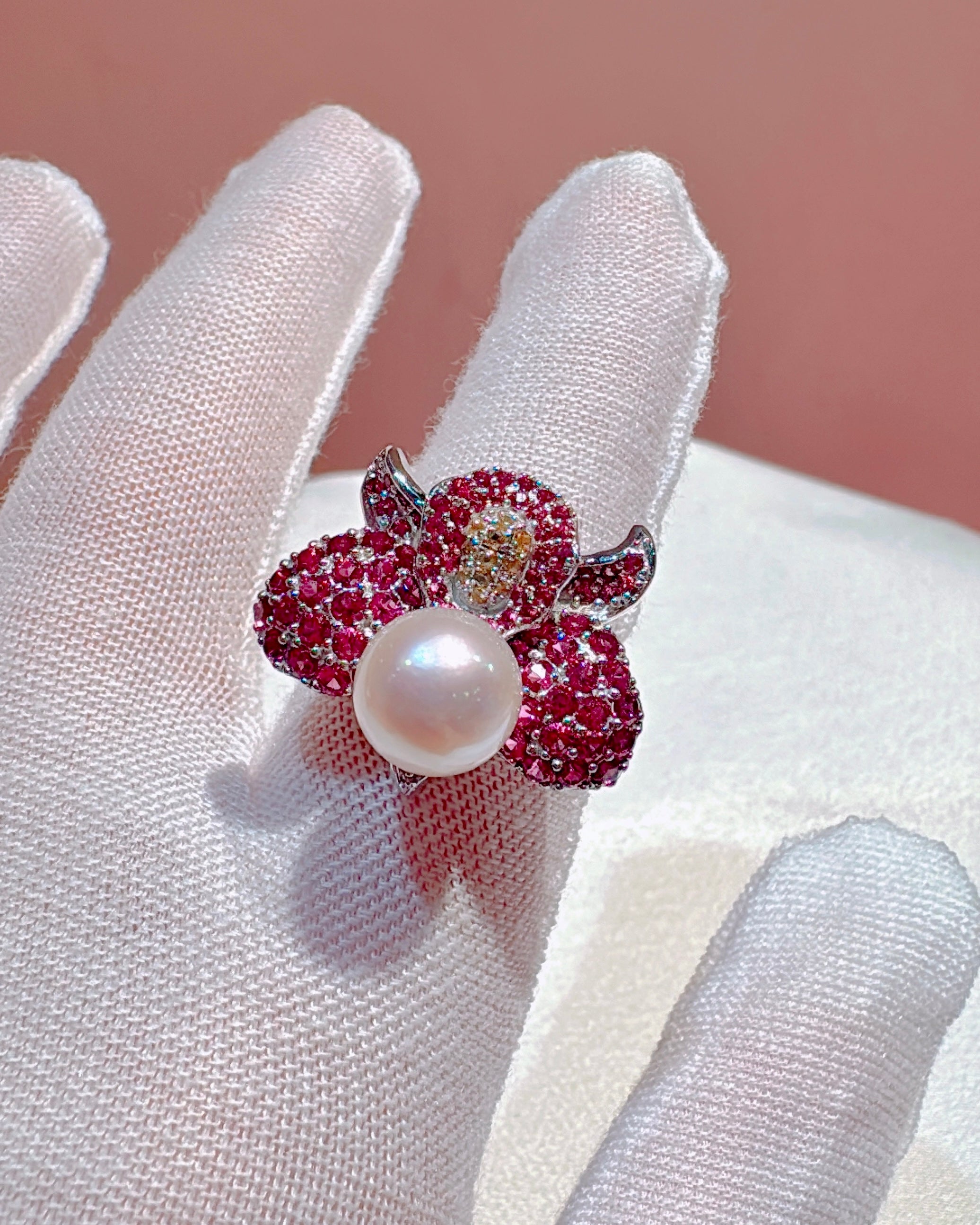 Rose d’Argent, 18k Gold-filled with 9mm Luxe Akoya [Made-to-order:4-8 weeks]