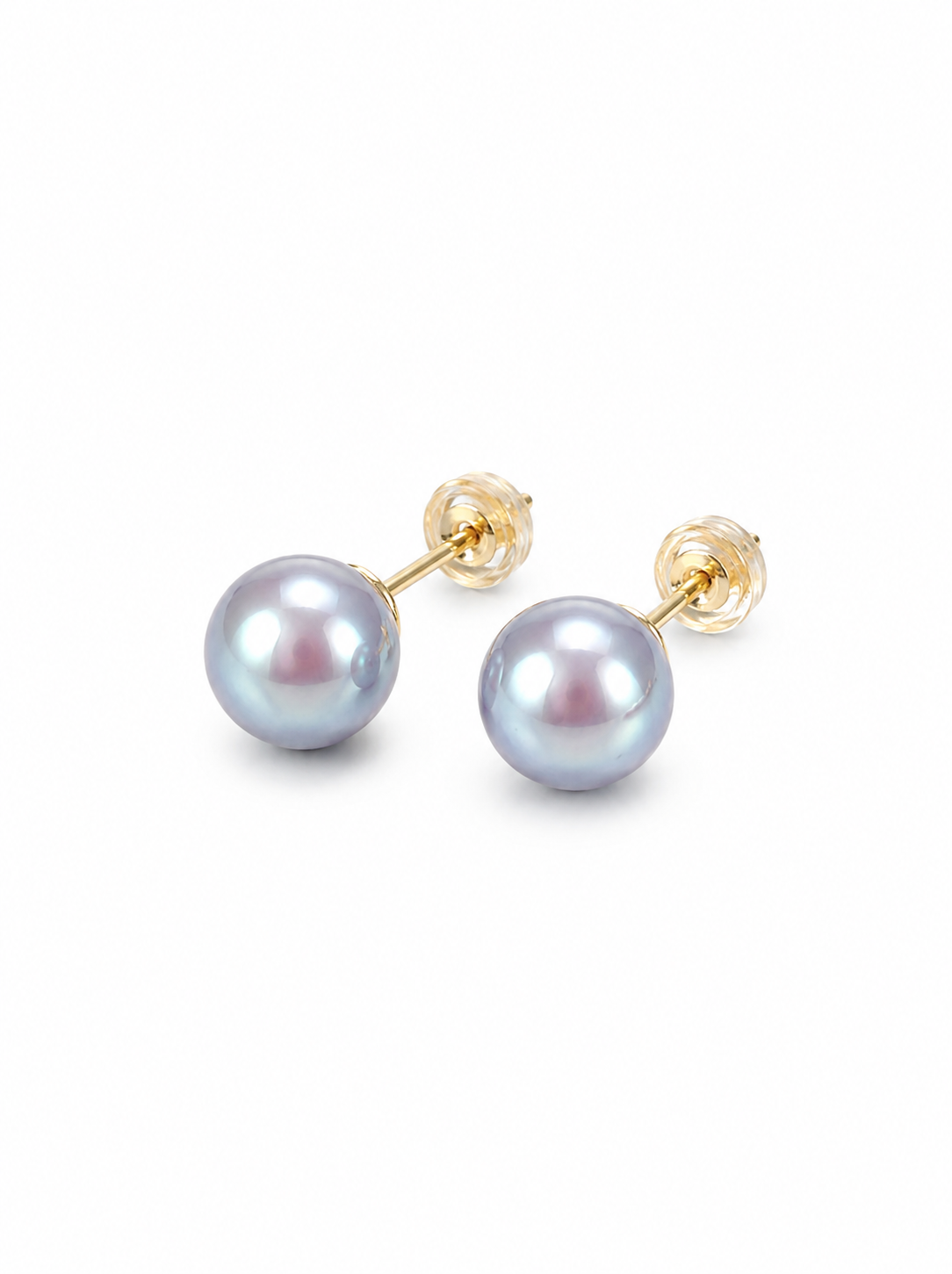 K18YG 7.5mm Luxe Blue Akoya Pearls (top quality)