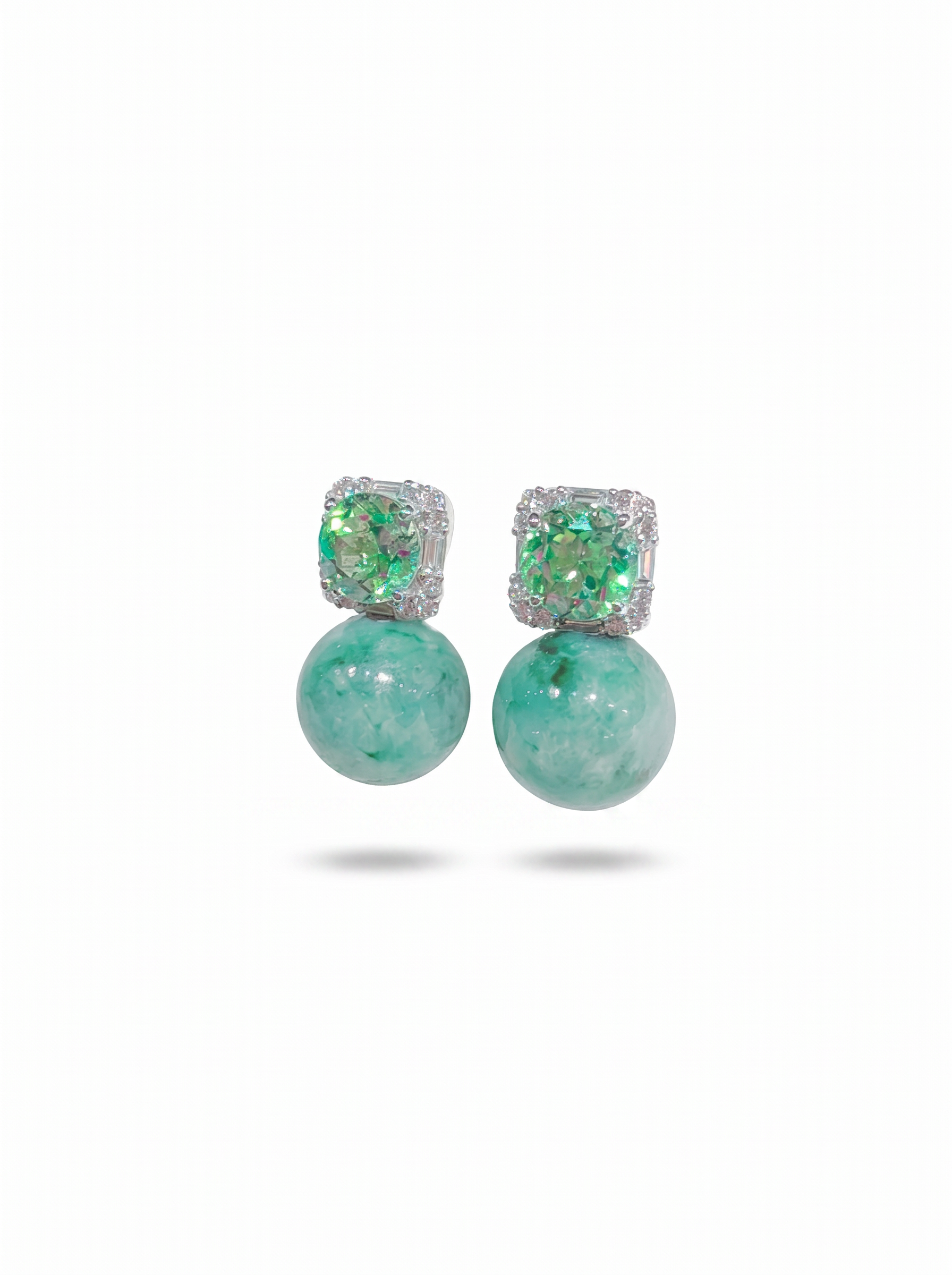 Poised Elegance in Emerald Jadeite (NEW COLOUR, Size Petite M), one-of-a-kind