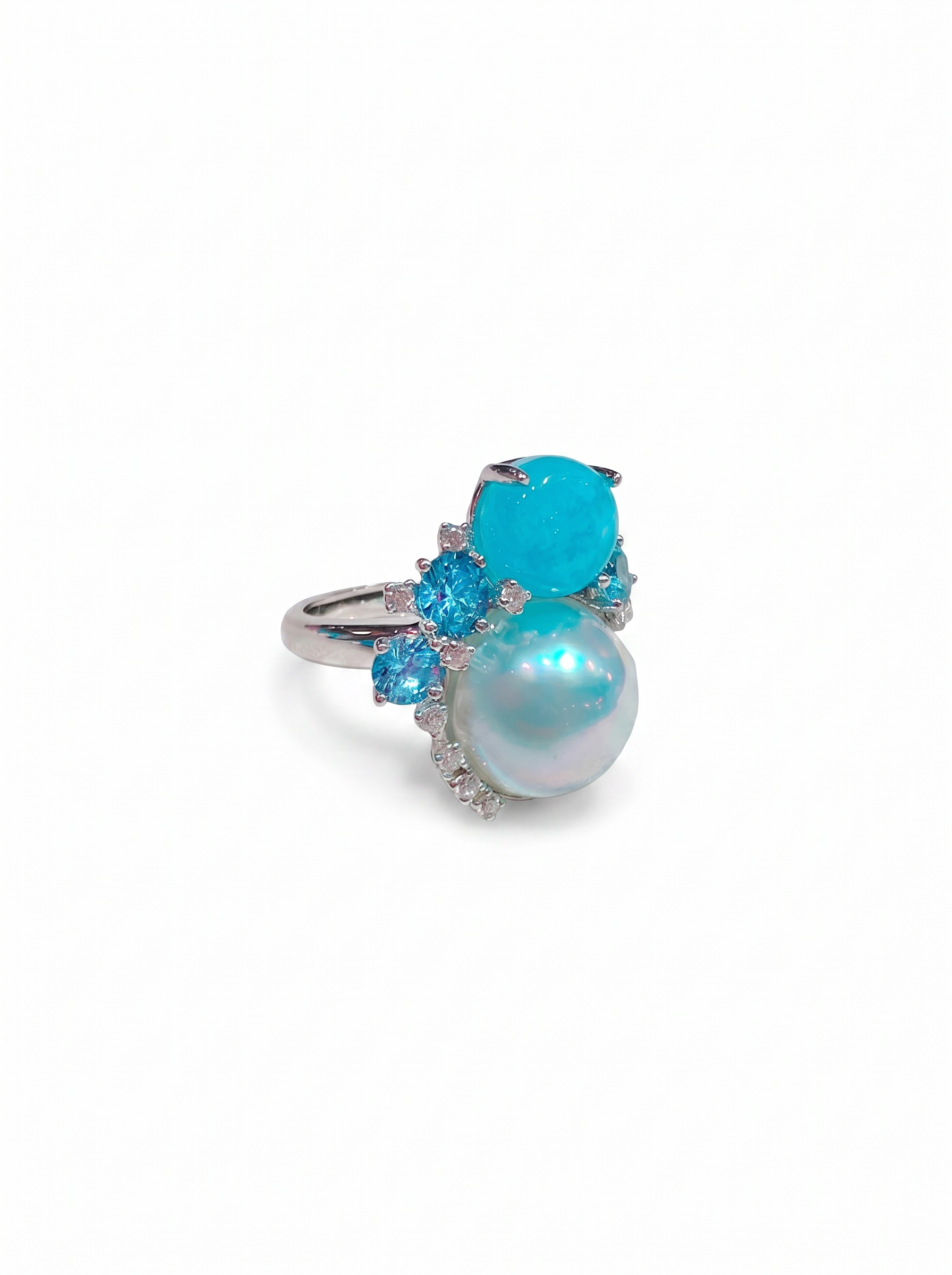 Bague Vague de Marée [Solide ajustable : Sur commande : 3-4 semaines]