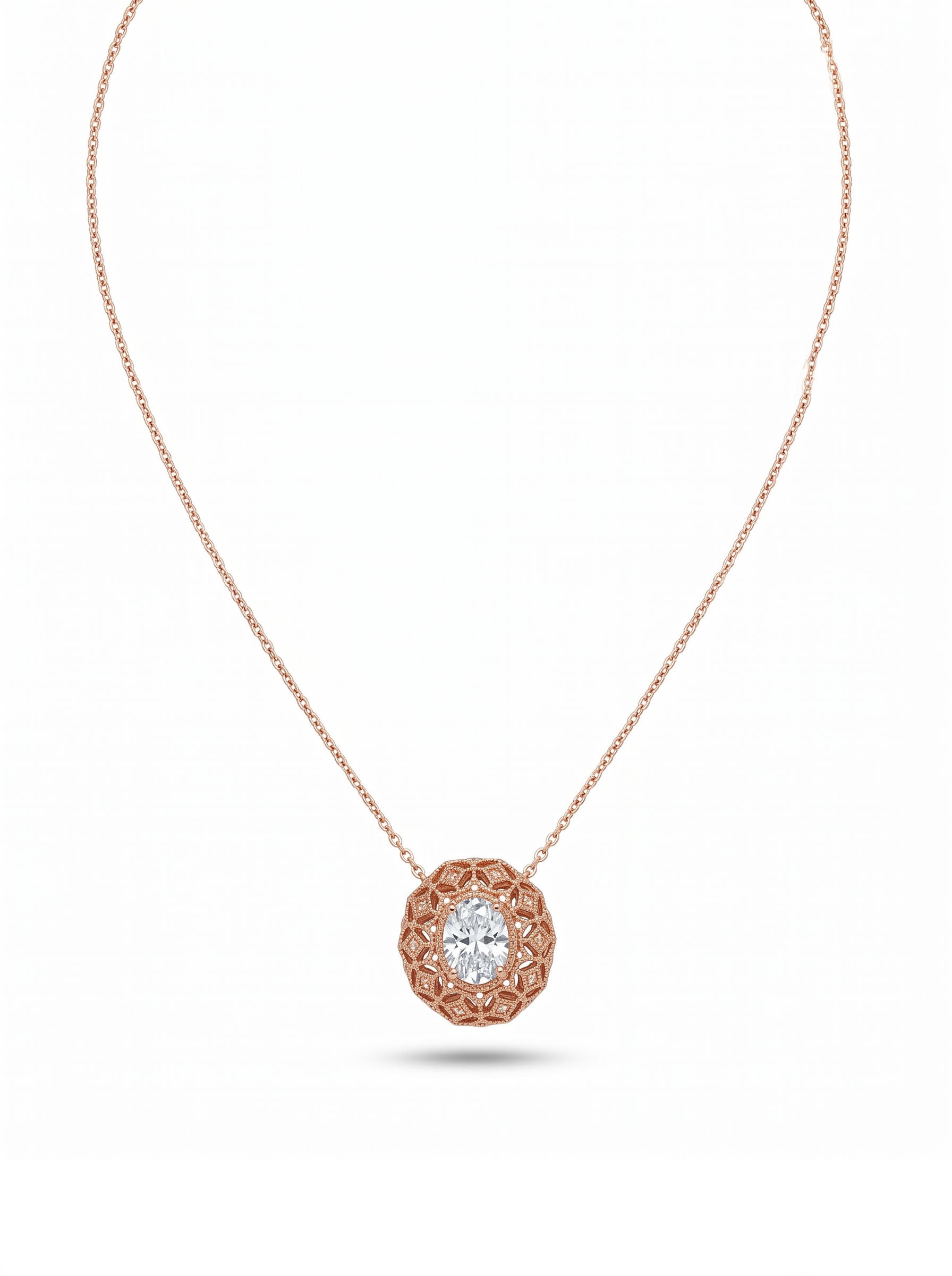 Victoria's Lumine in Rose Gold necklace