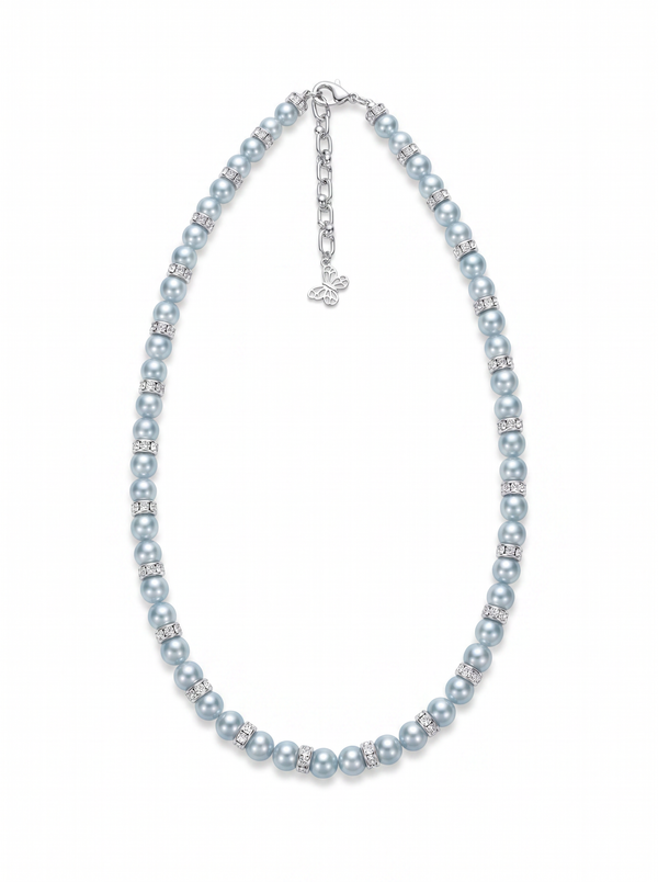 Diamante Luxe Light Blue Akoya Strand