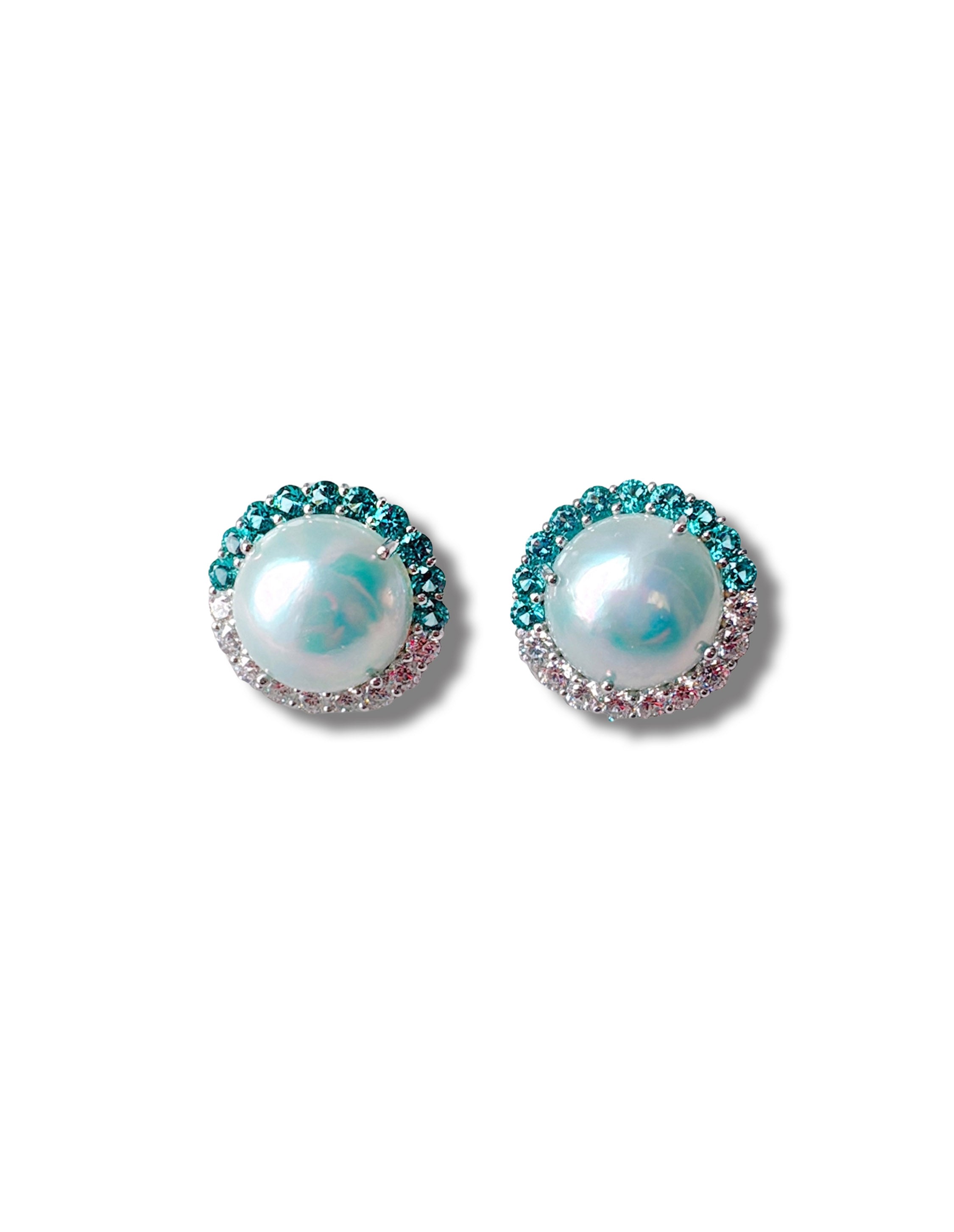 Glacier Glow (Mabe Pearls): Made-to-order: 4-5 weeks