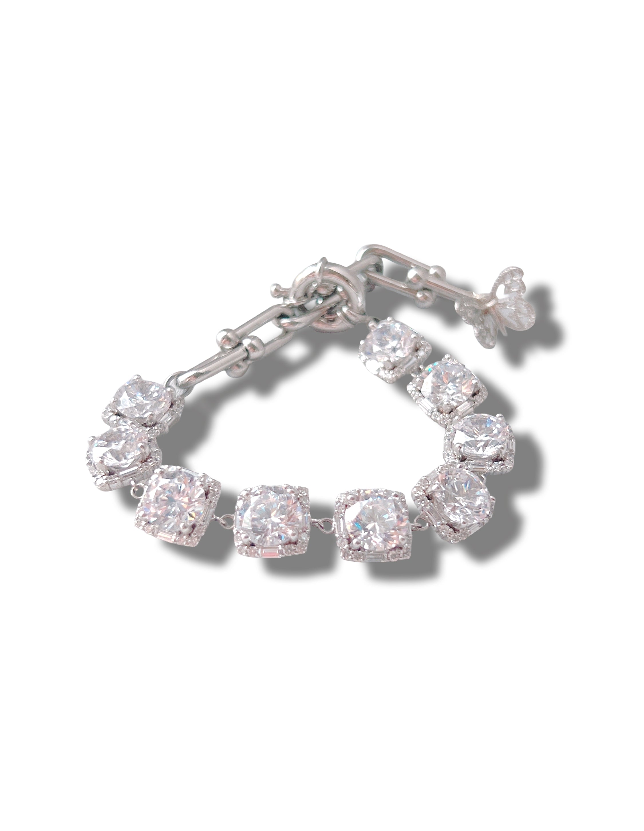 Gold Luna Line Tennis Bracelet