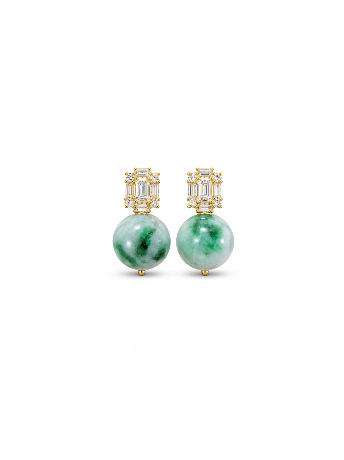 Petite Emerald Mix Green Jadeite (one-of-a-kind)