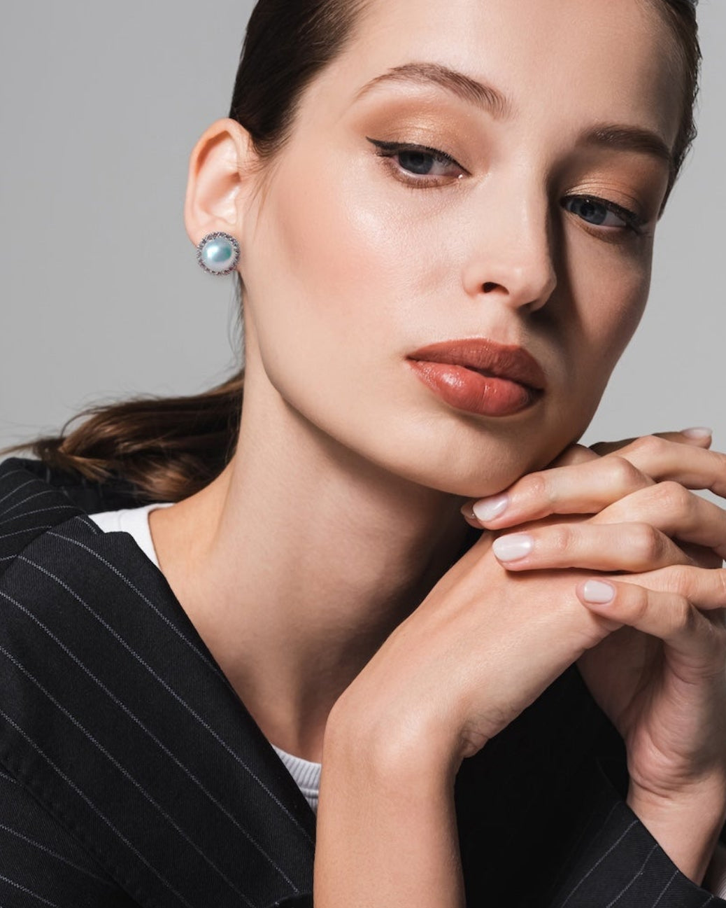 Light of the Glacier (Mabe Pearls): Made-to-order: 4-5 weeks