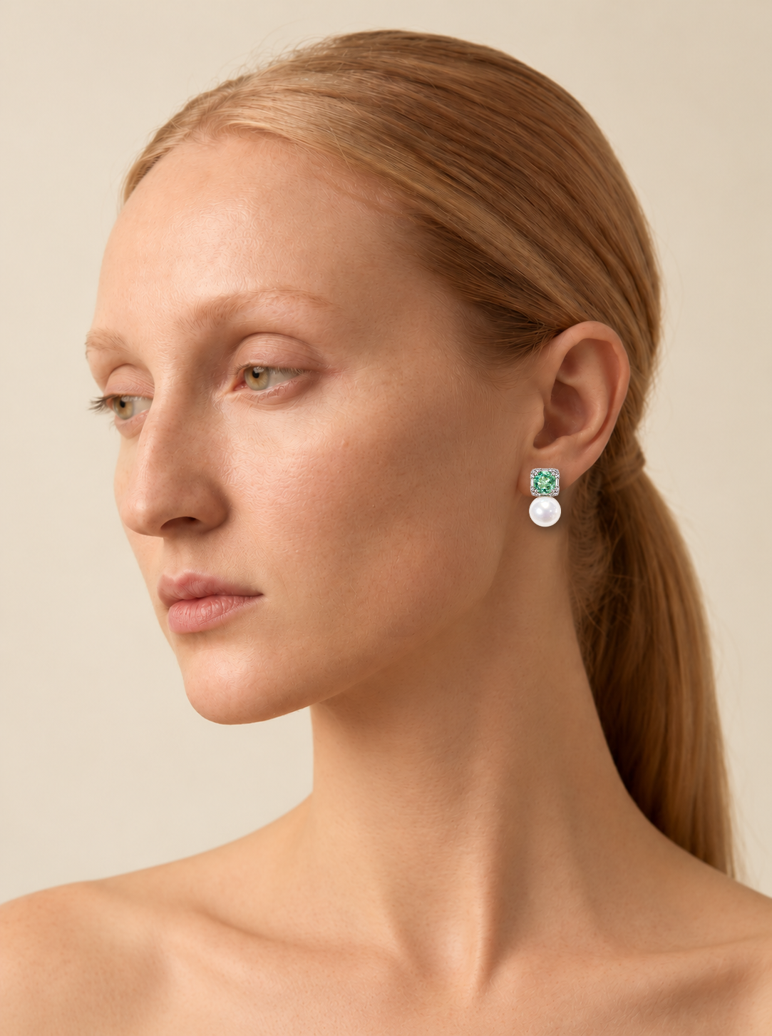 Élégance Assurée en Jadeite Glacée